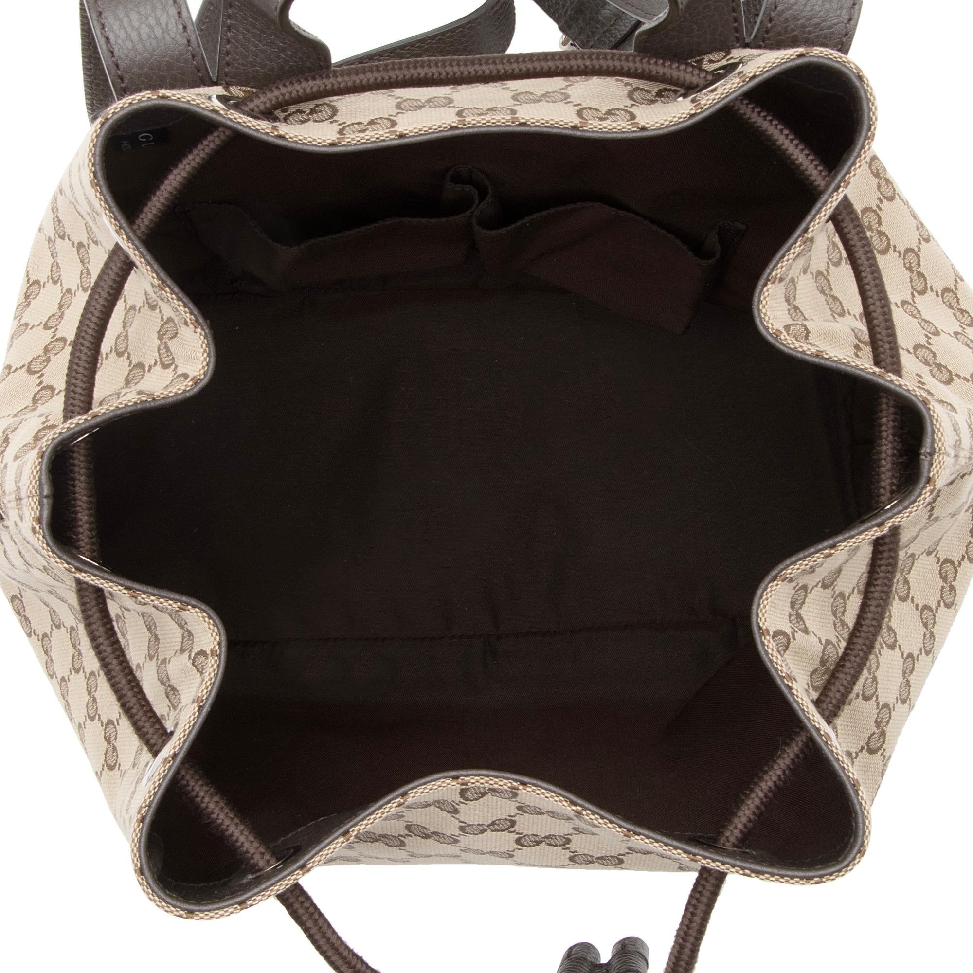 Gucci GG Canvas Drawstring Backpack (SHF-USUhpl)
