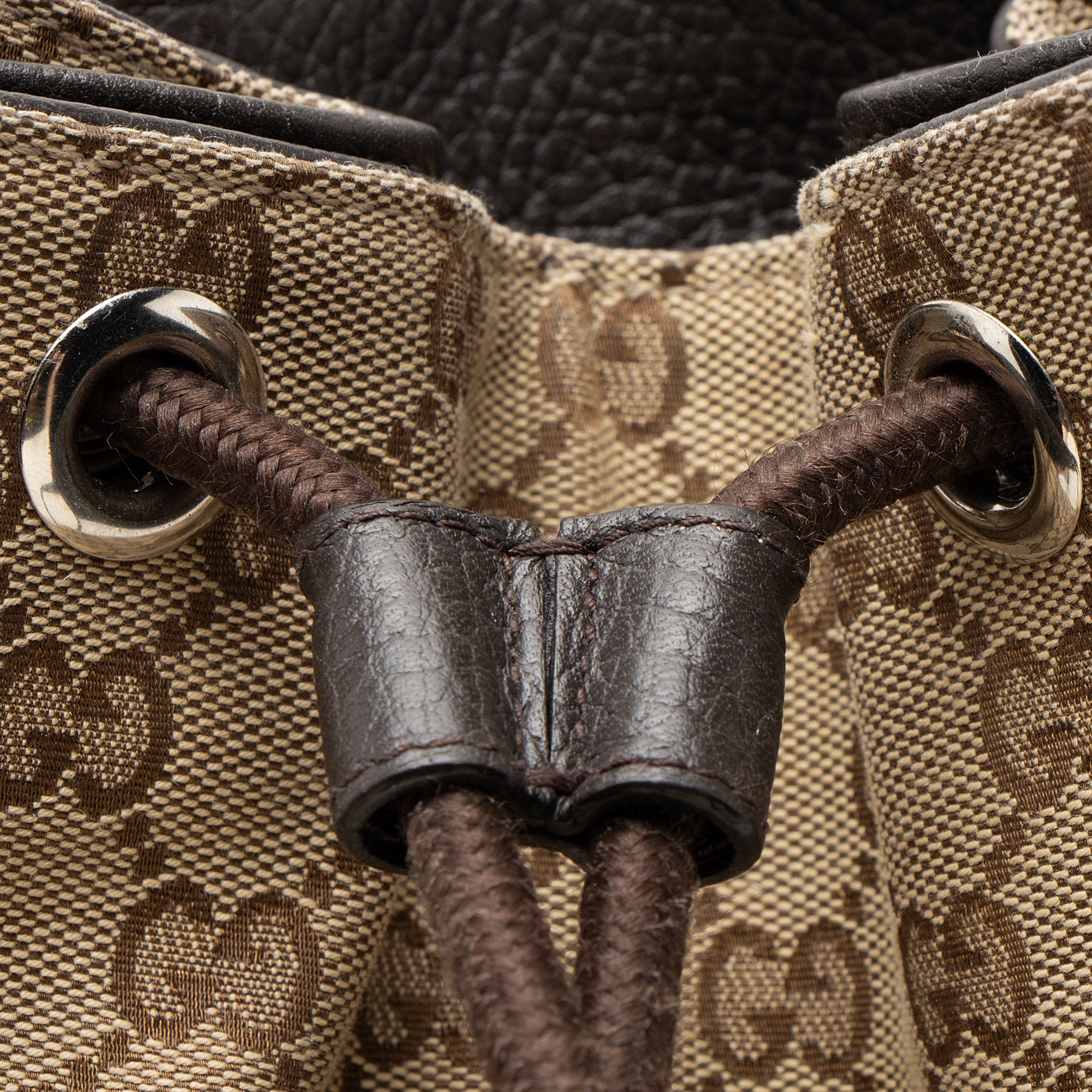 Gucci GG Canvas Drawstring Backpack