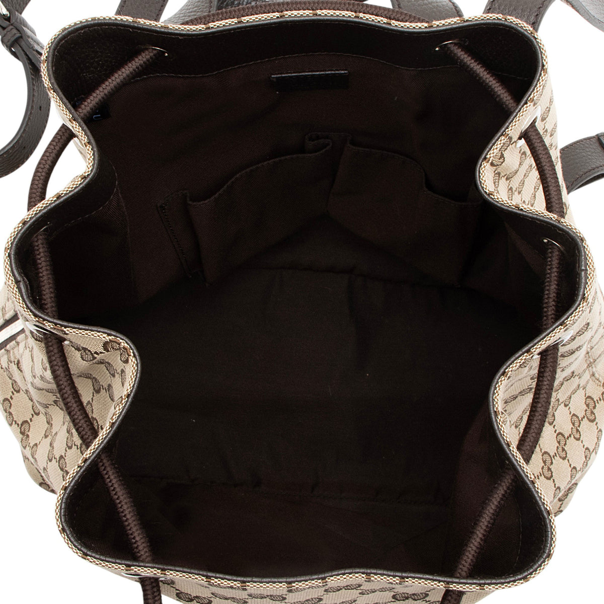 Gucci GG Canvas Drawstring Backpack