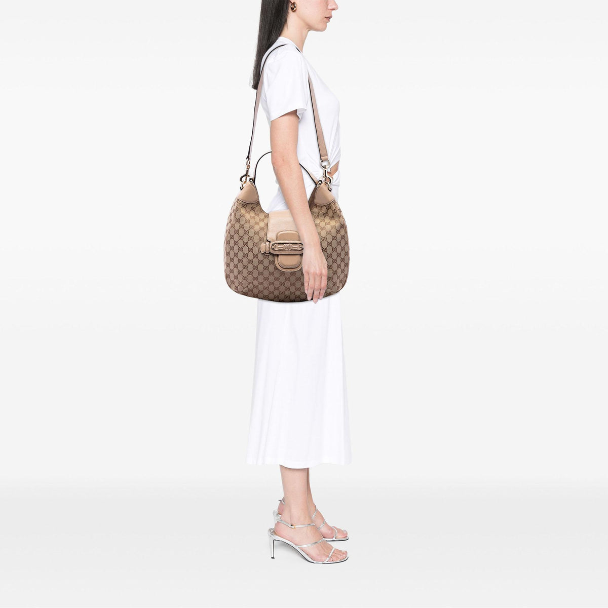 Gucci GG Canvas Dressage Hobo