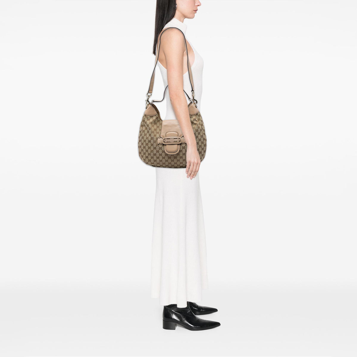 Gucci GG Canvas Dressage Hobo