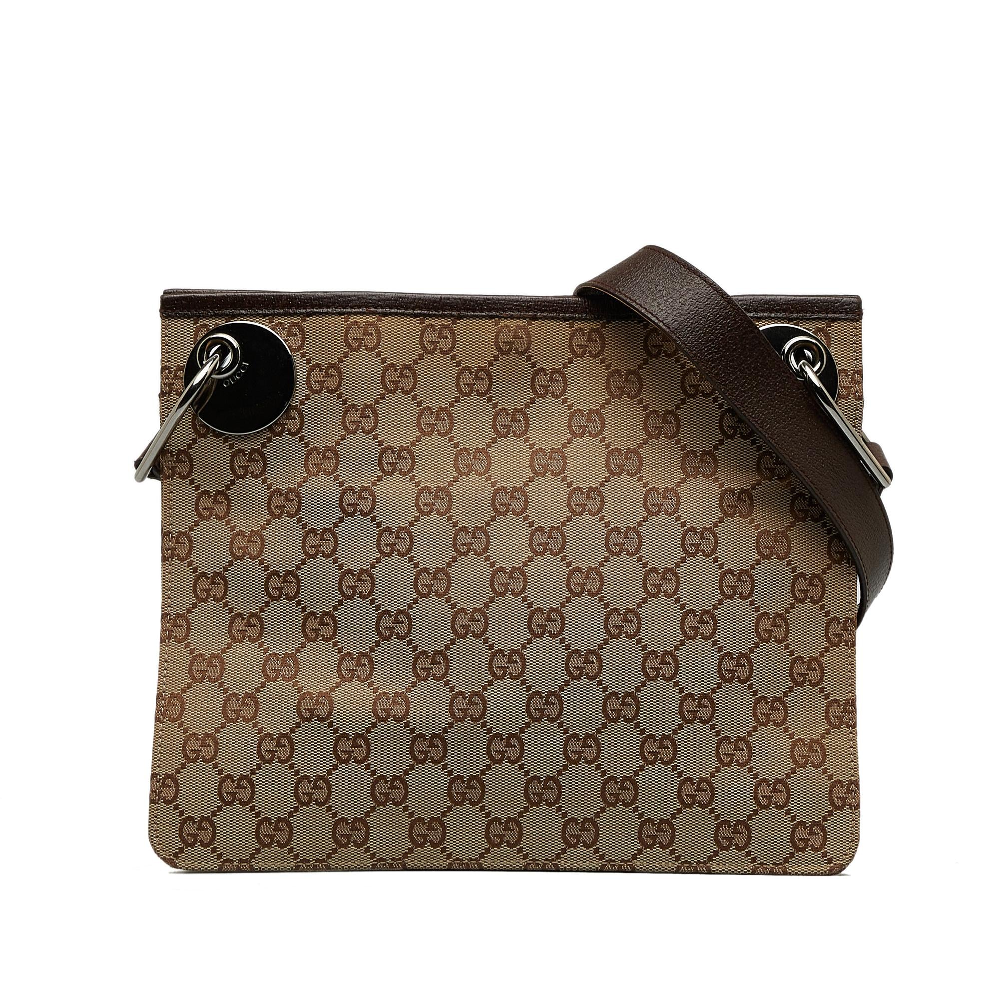 Gucci GG Canvas Eclipse Crossbody (SHG-wHRibW)