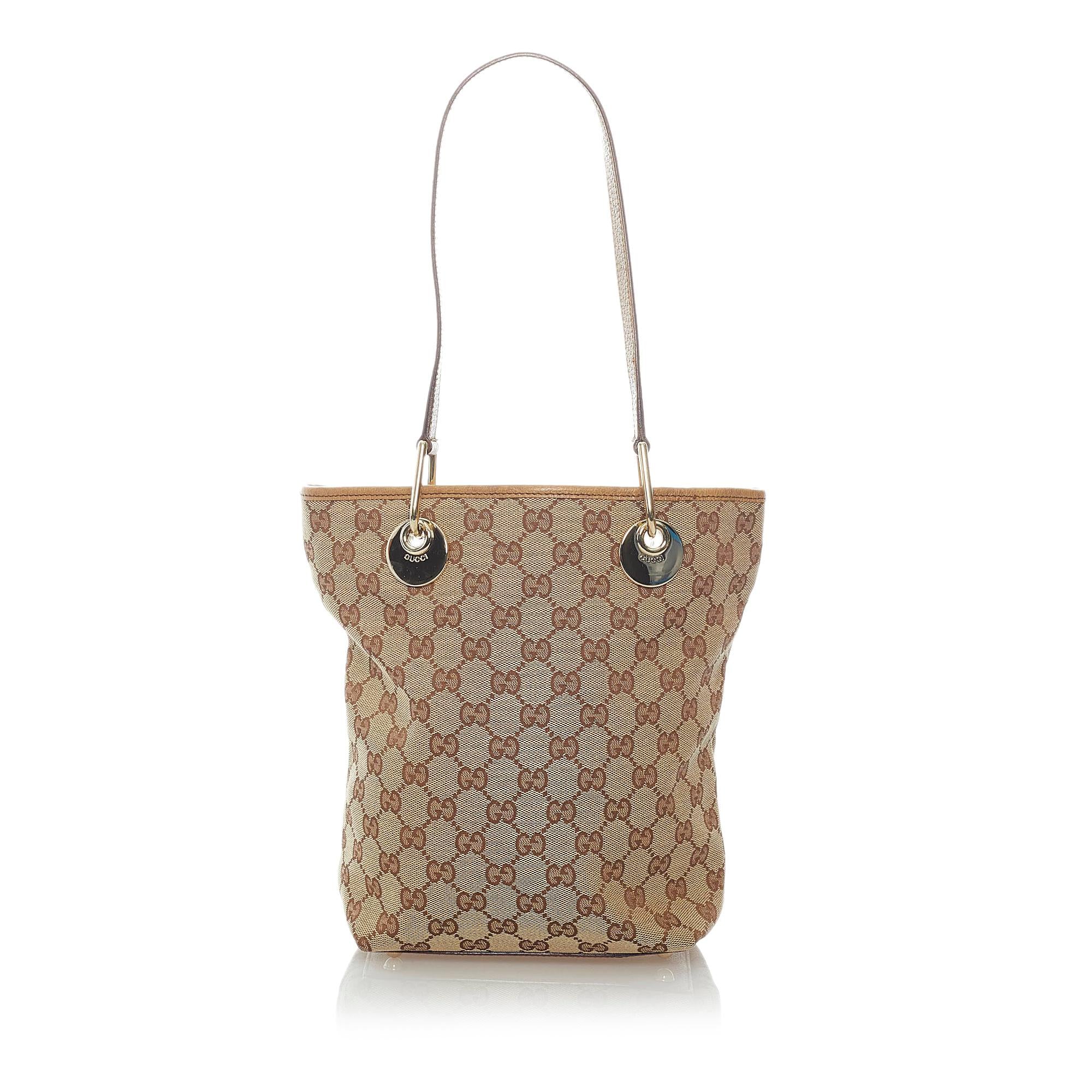 Gucci GG Canvas Eclipse Tote Bag (SHG-34752)