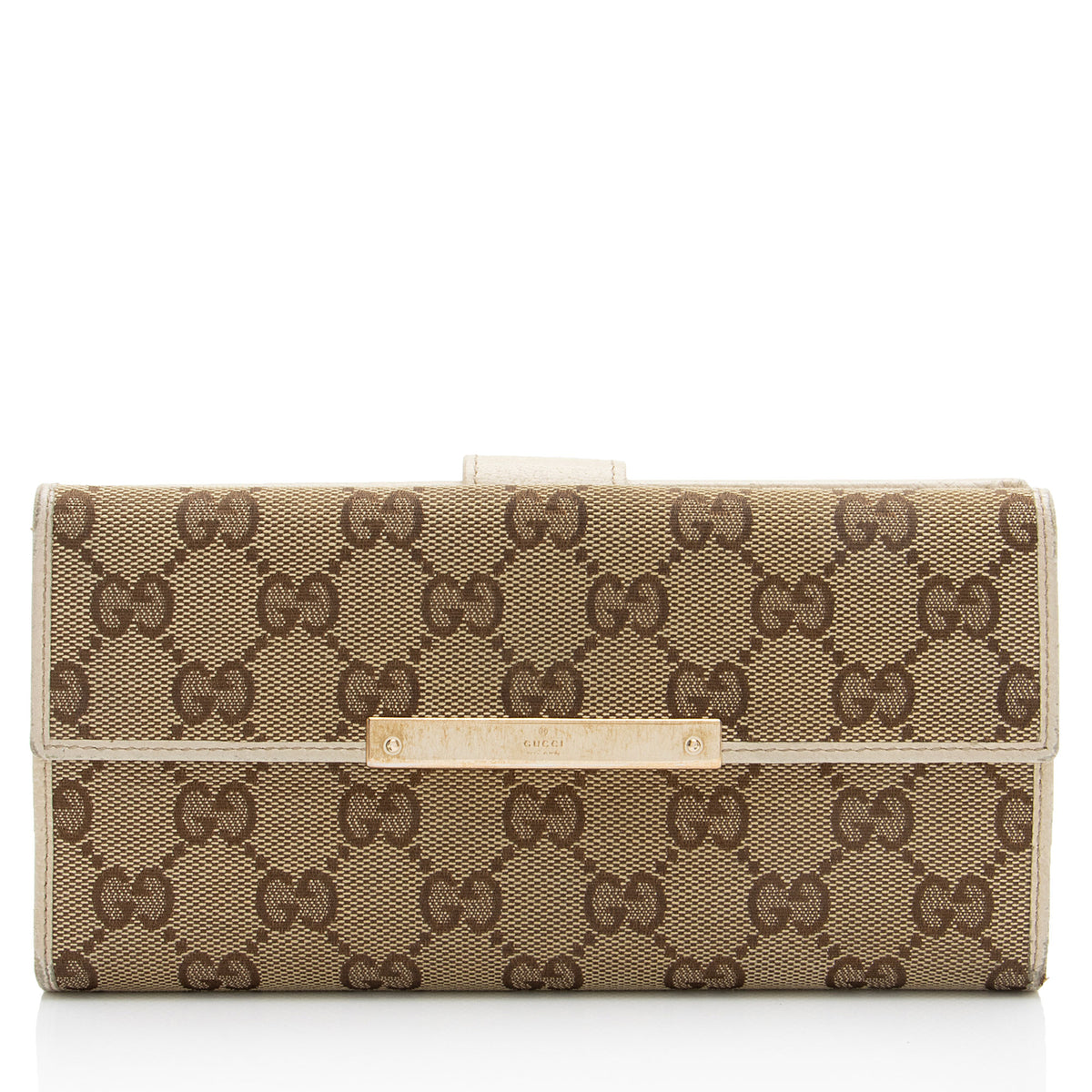 Gucci GG Canvas Flap Continental Wallet