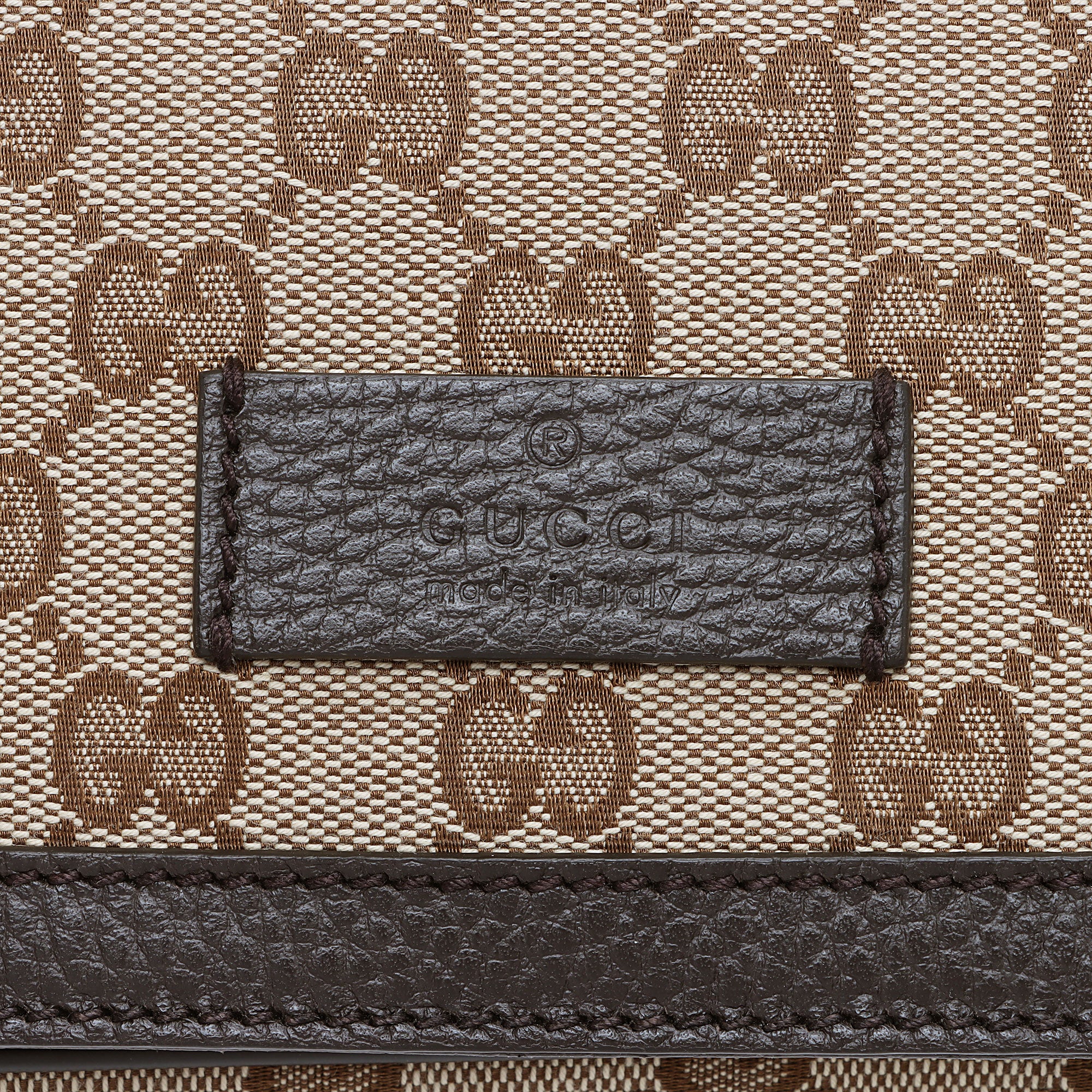 Gucci GG Canvas Flap Messenger Bag (SHF-1QqxVk)