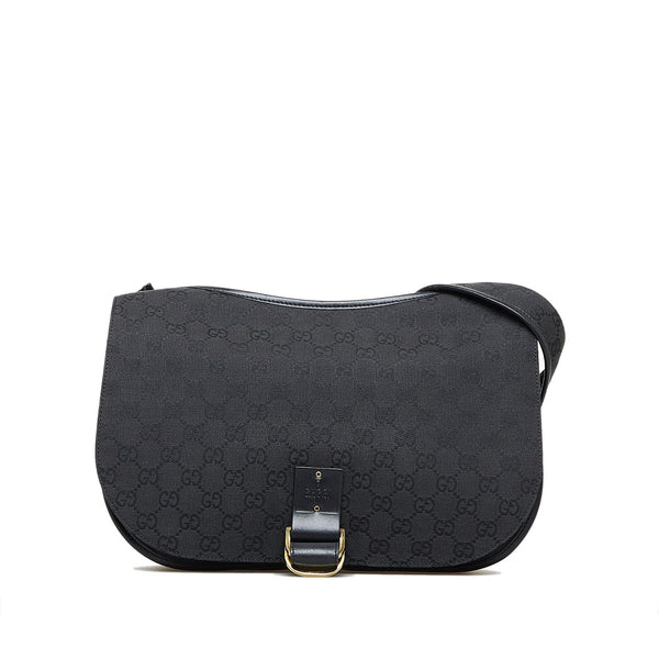 Gucci GG Canvas Flap Shoulder Bag (SHG-tltDgF)
