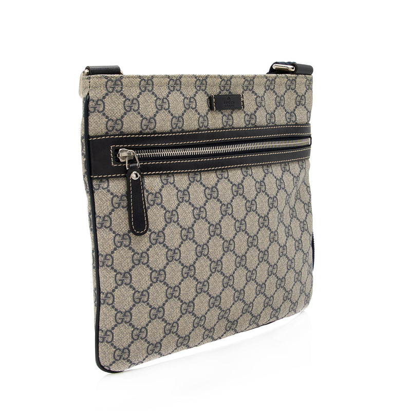Gucci GG Canvas Flat Messenger Bag (SHF-KV7N6r) – LuxeDH