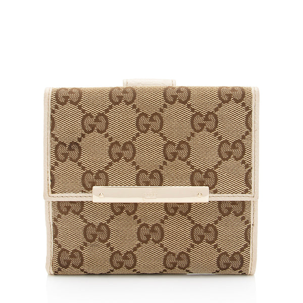Gucci GG Canvas French Wallet (SHF-lnQont)