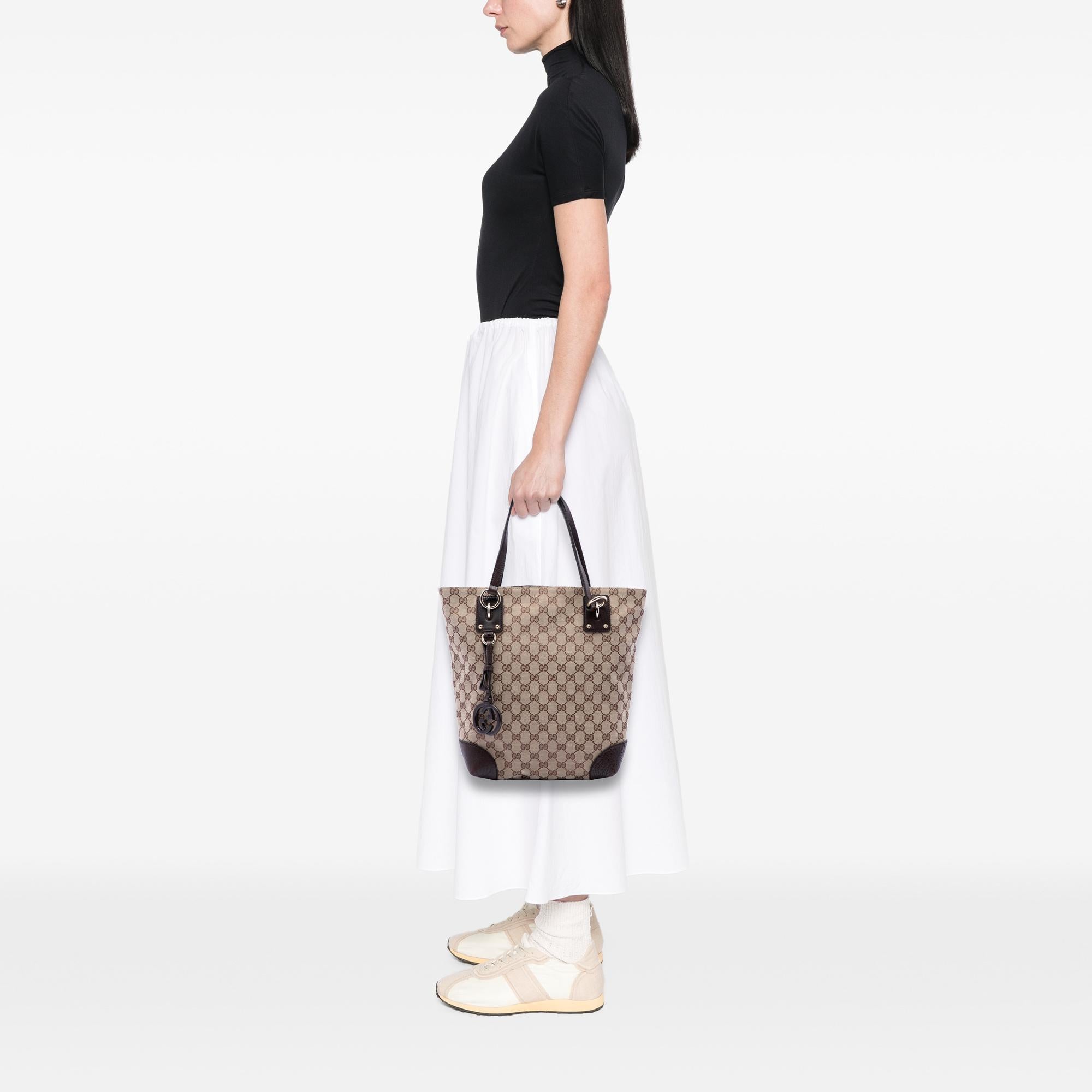 Gucci GG Canvas GG Charm Tote