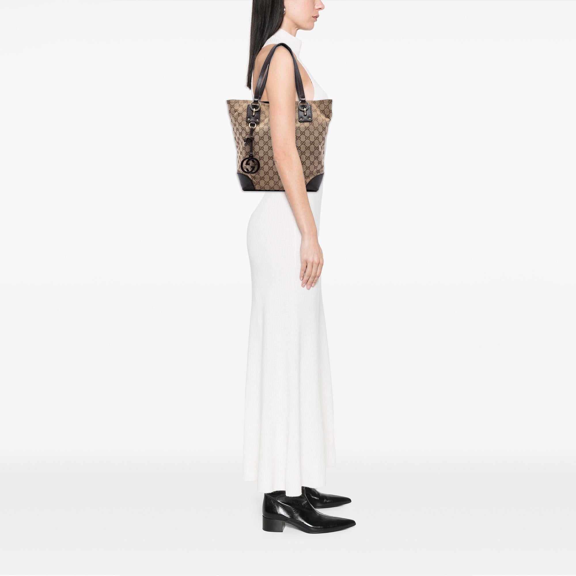 Gucci GG Canvas GG Charm Tote