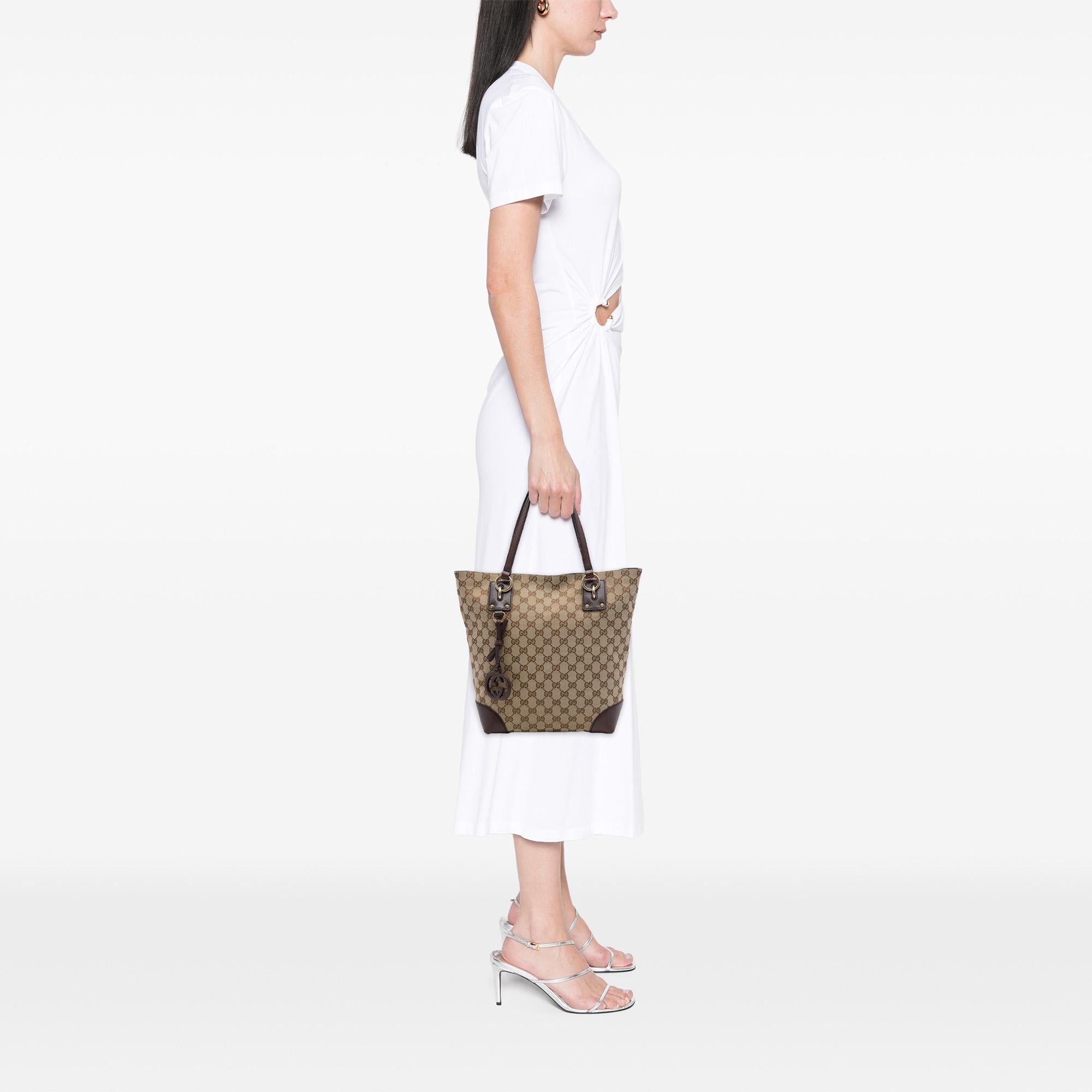 Gucci GG Canvas GG Charm Tote