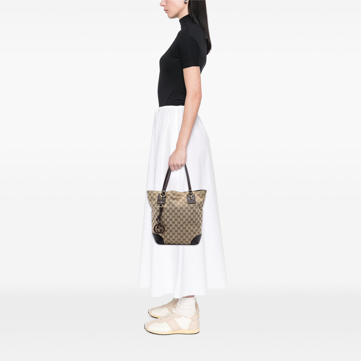 Gucci GG Canvas GG Charm Tote