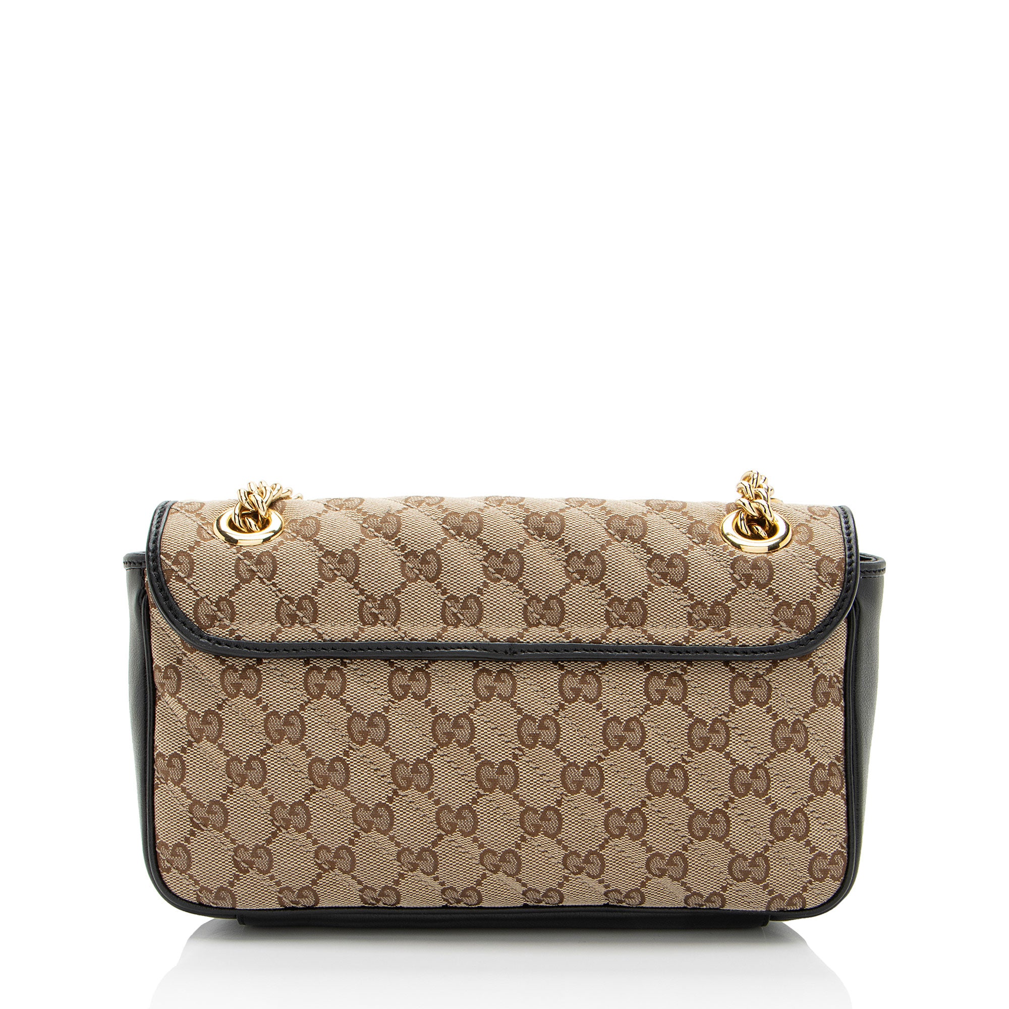 Gucci GG Canvas GG Marmont Small Flap Shoulder Bag (SHF-gUhUoV)