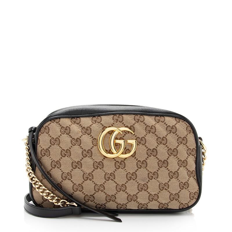 Gucci GG Canvas GG Marmont Small Shoulder Bag (SHF-JQX8ke)