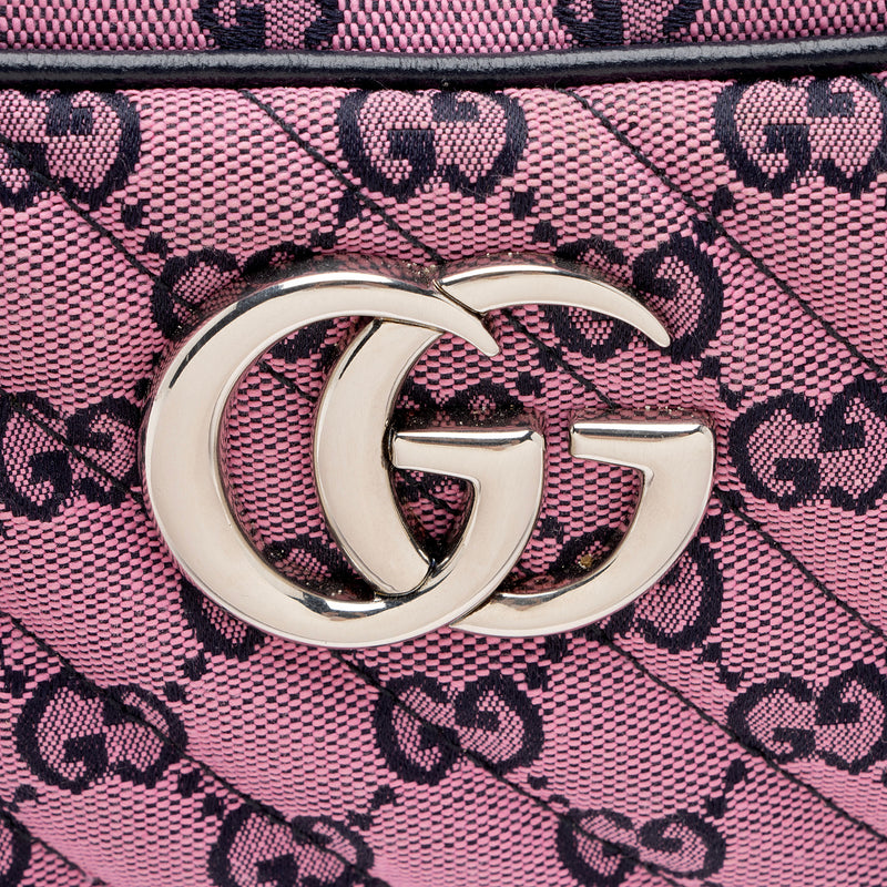 Gucci GG Canvas GG Marmont Small Shoulder Bag (SHF-IaQNI1)