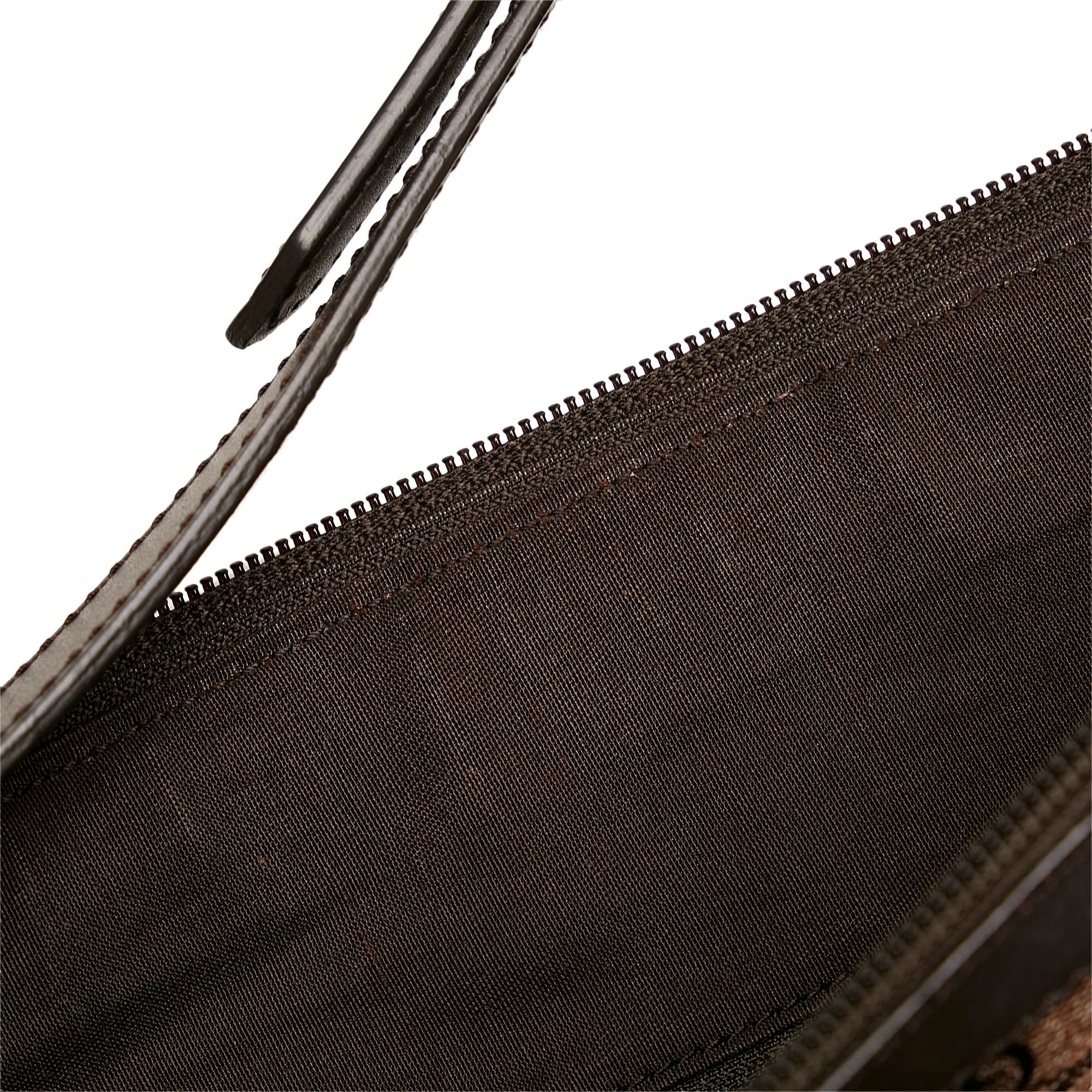 Gucci GG Canvas Half Moon Crossbody (SHG-37361)