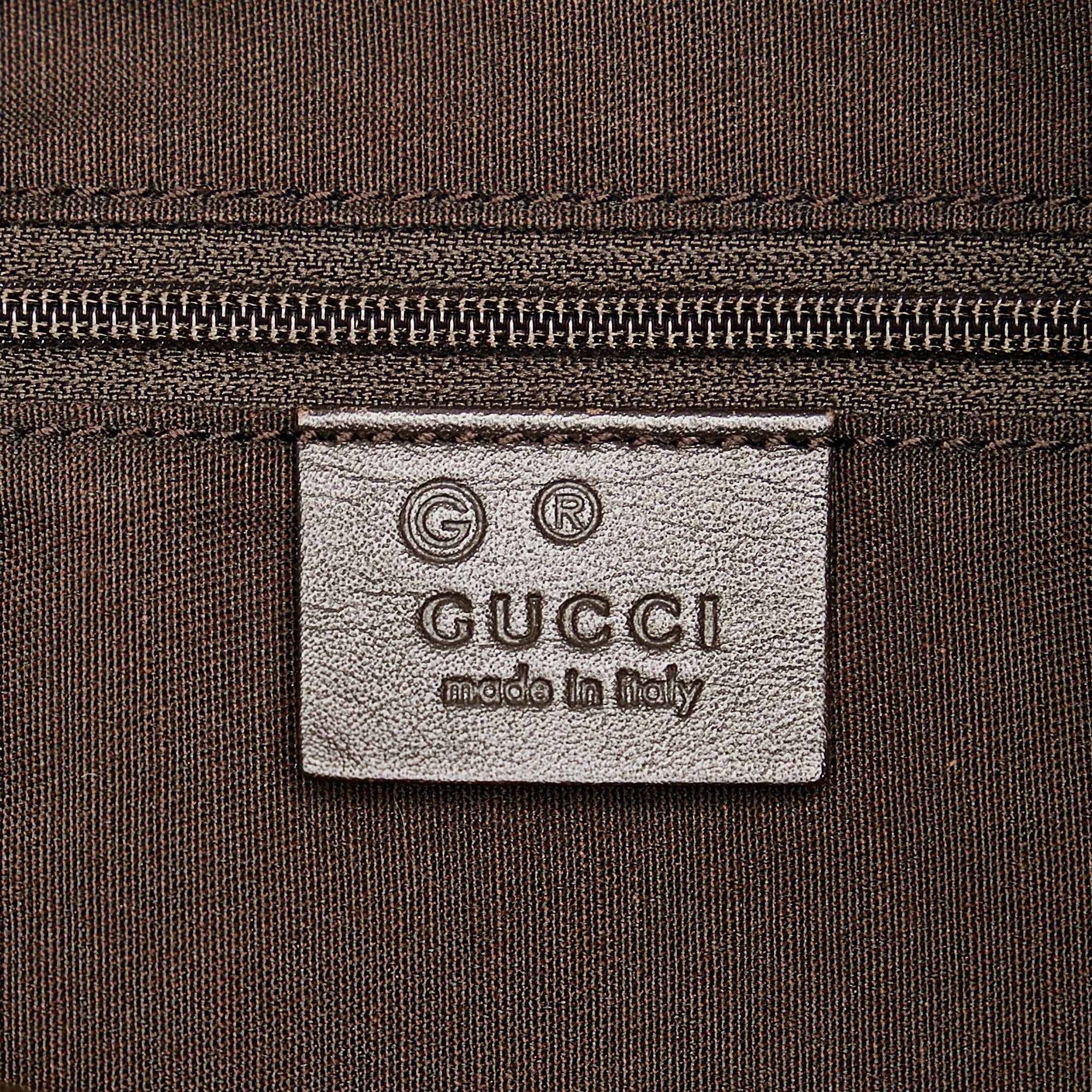 Gucci GG Canvas Half Moon Crossbody (SHG-37361)