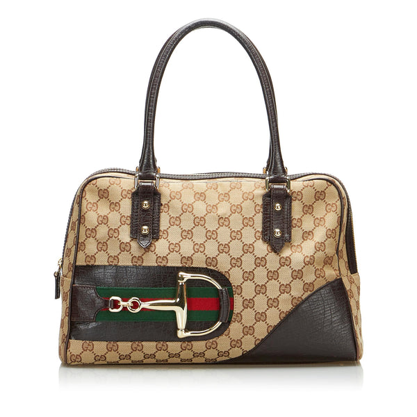 Gucci GG Canvas Hasler Handbag (SHG-7i2EZI)
