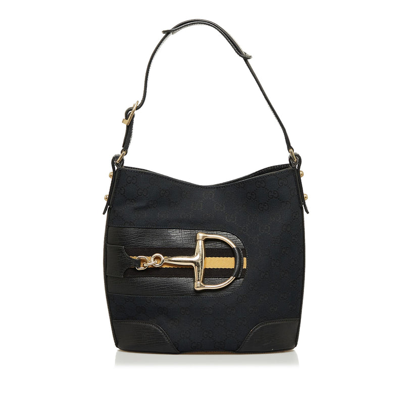 Gucci GG Canvas Hasler Shoulder Bag (SHG-BpgfrA)