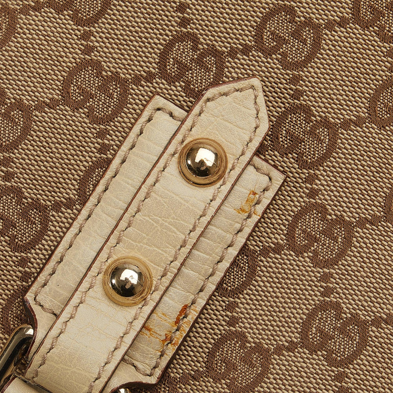 Gucci GG Canvas Hasler Web Shoulder Bag (SHG-gXgbJg)