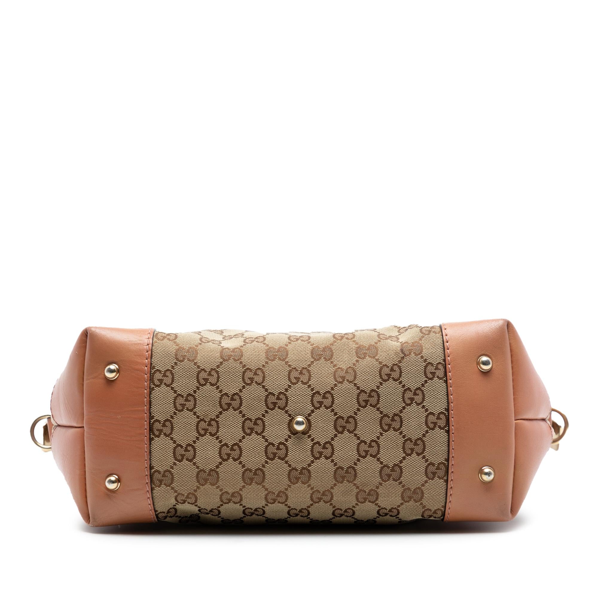 Gucci GG Canvas Heart Bit Satchel