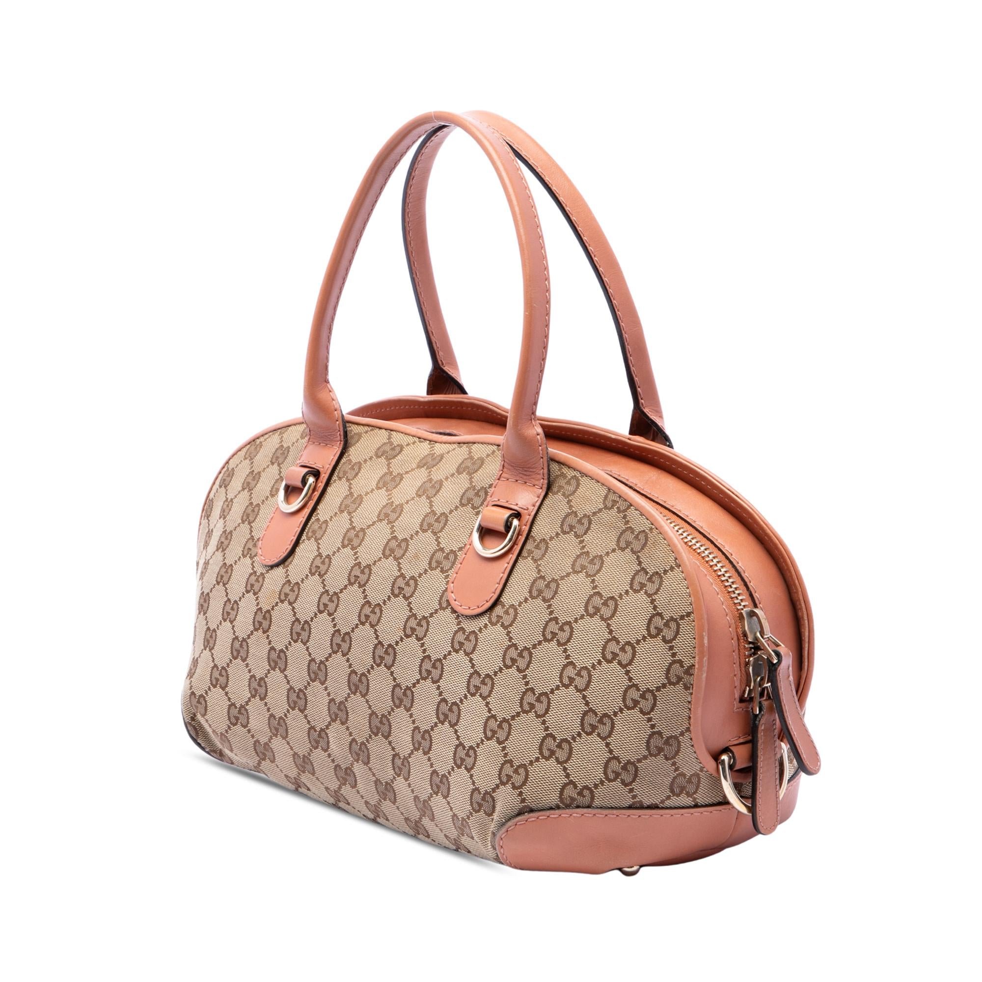 Gucci GG Canvas Heart Bit Satchel
