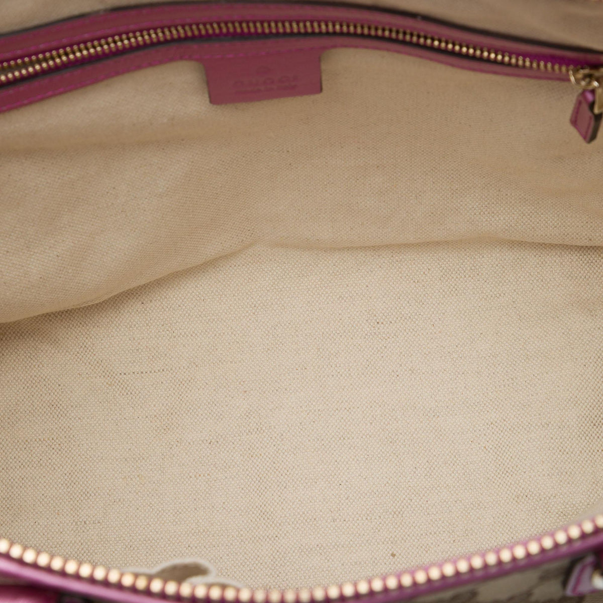 Gucci GG Canvas Heart Bit Satchel
