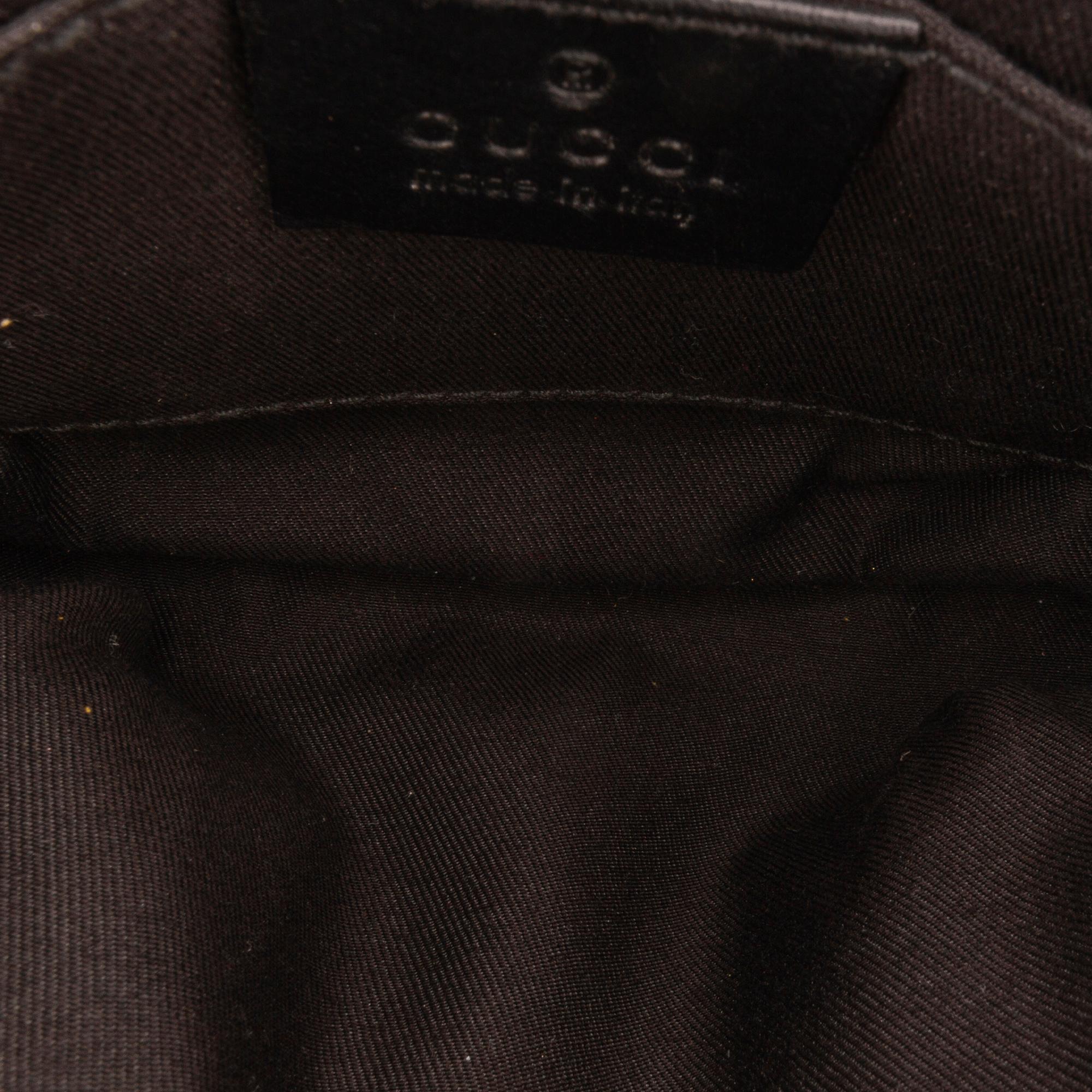 Gucci GG Canvas Horsebit Chain Baguette (SHG-FcwgFl)