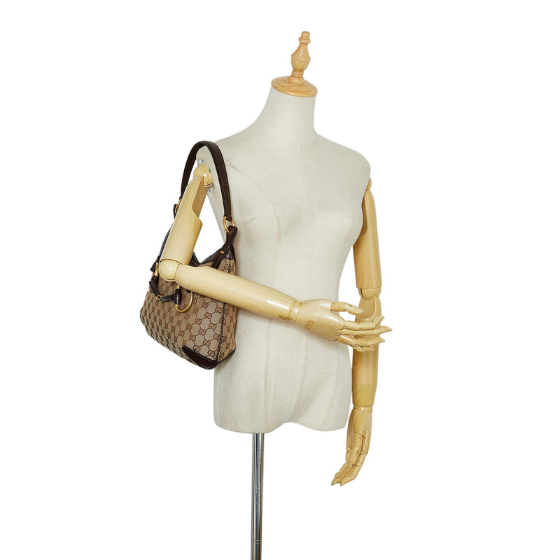 Gucci GG Canvas Horsebit Hobo Bag (SHG-3vKr0U)