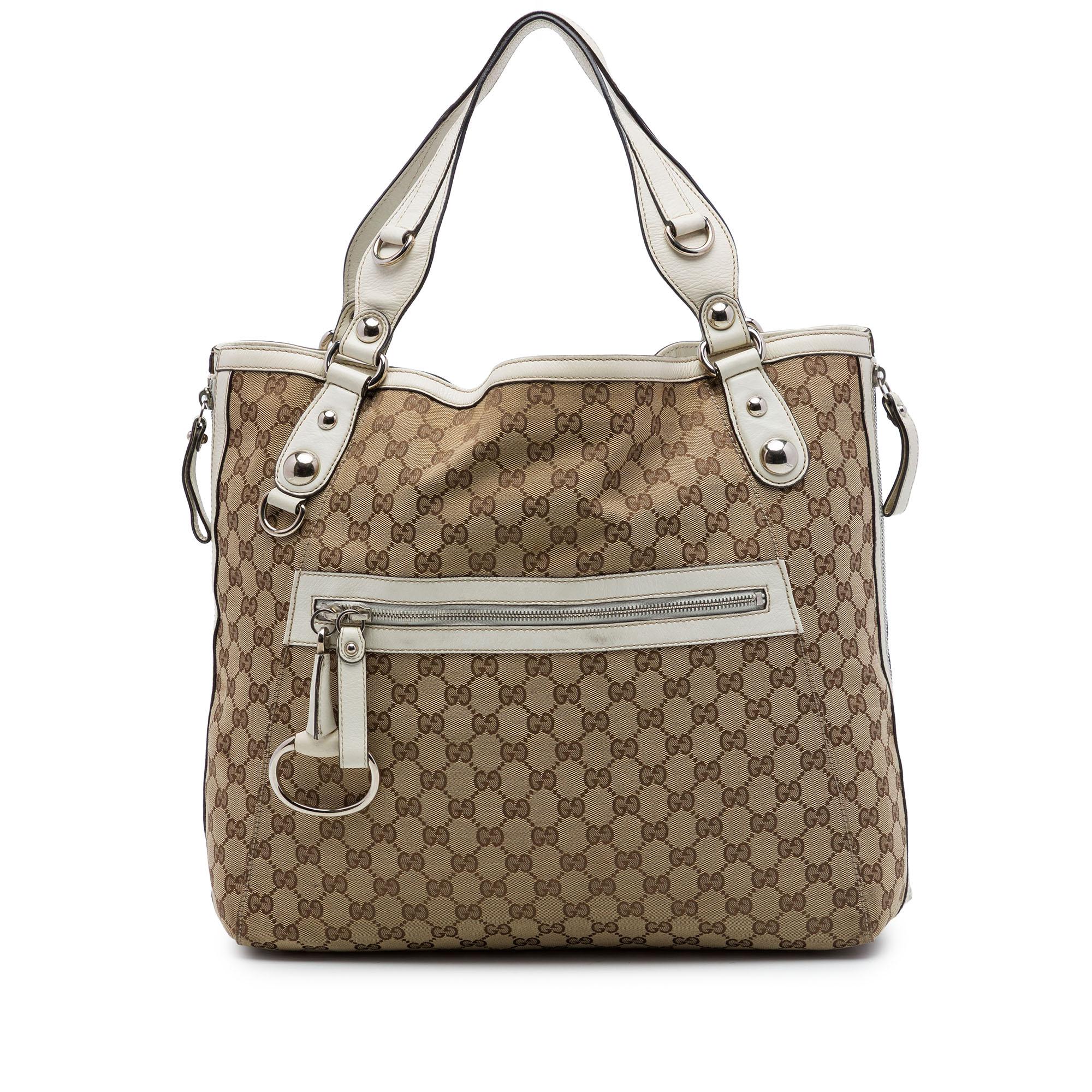 Gucci GG Canvas Icon Bit Zip Tote
