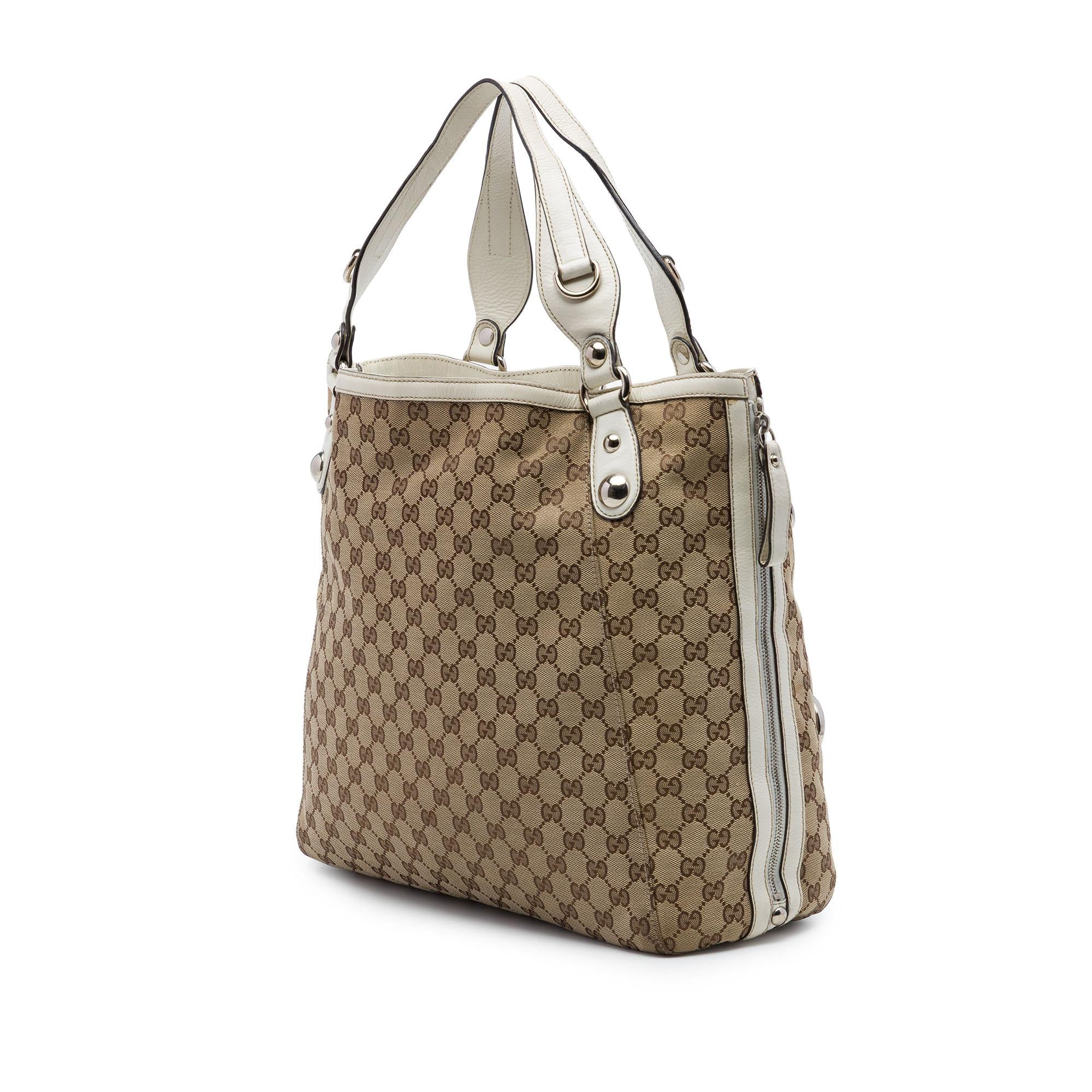 Gucci GG Canvas Icon Bit Zip Tote