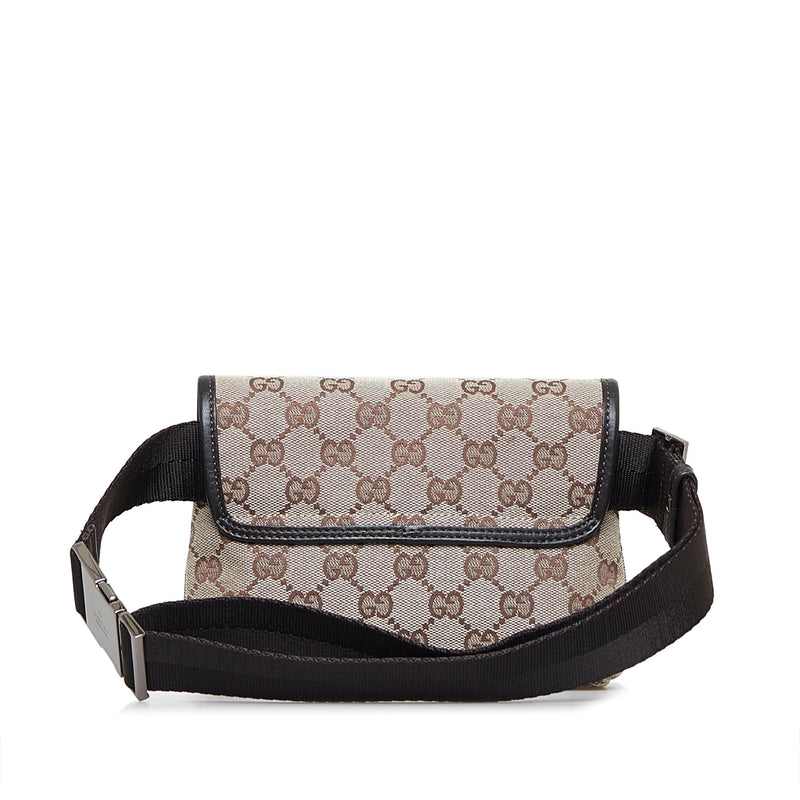 Black Gucci GG Canvas Jackie Belt Bag – Designer Revival