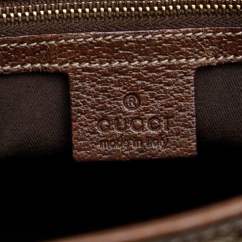 Gucci GG Canvas Jackie Piston Lock Handbag (SHG-R6bLVW)