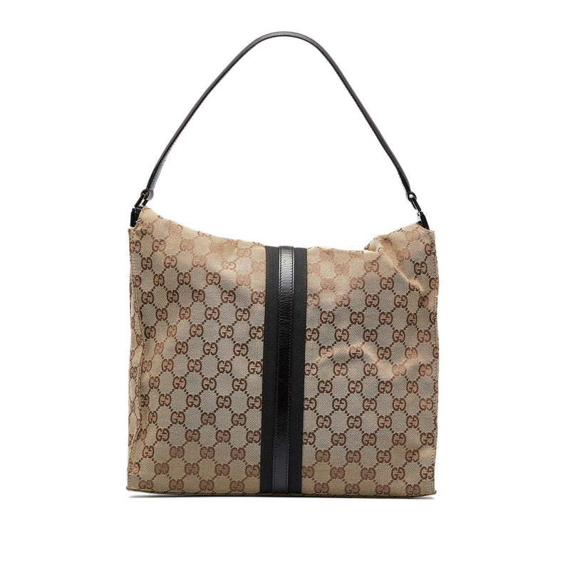 Gucci New Jackie Crocodile Shoulder Bag in Brown