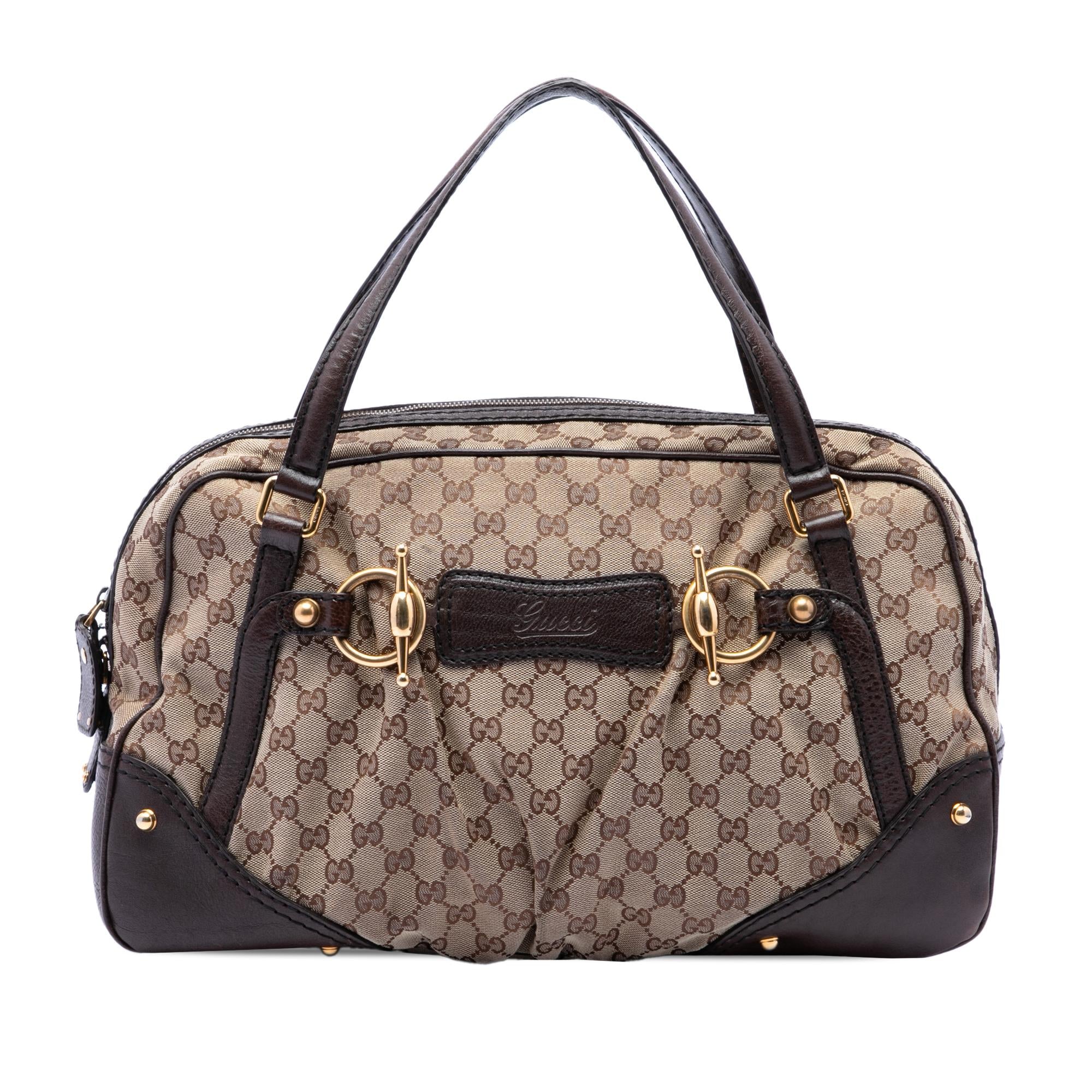 Gucci GG Canvas Jockey Boston Bag