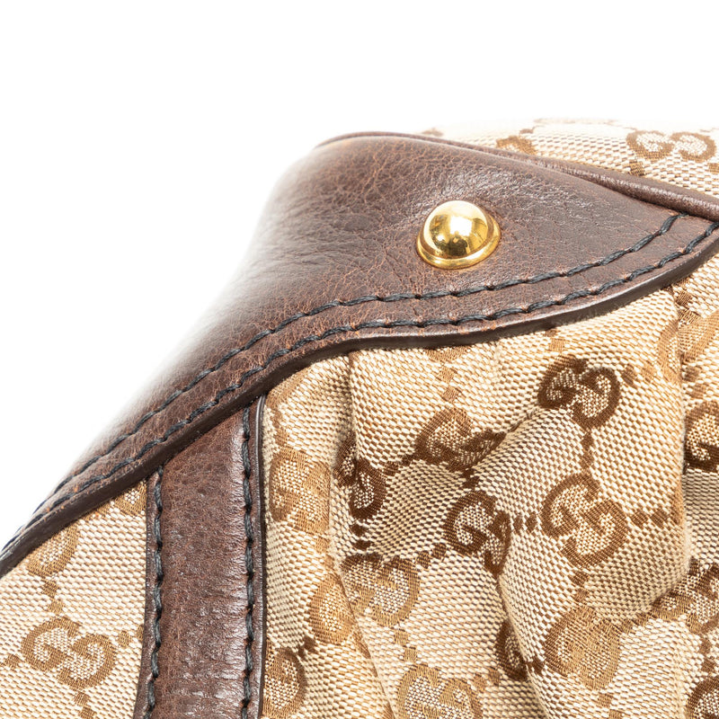 Gucci GG Canvas Jockey Shoulder Bag (SHG-CIMJ65)