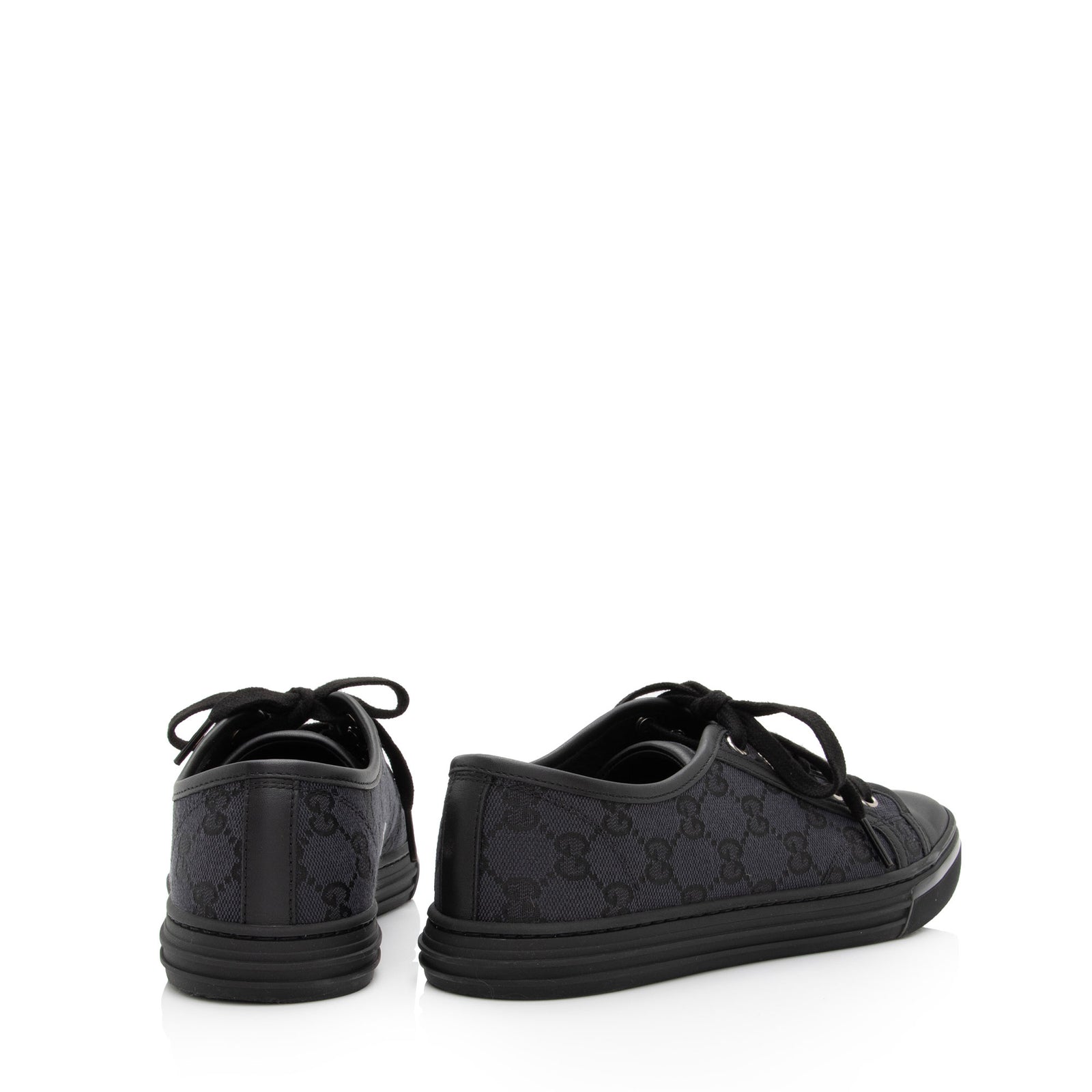 Gucci GG Canvas Leather Sneakers Size 7 37 SHF cn5OB4