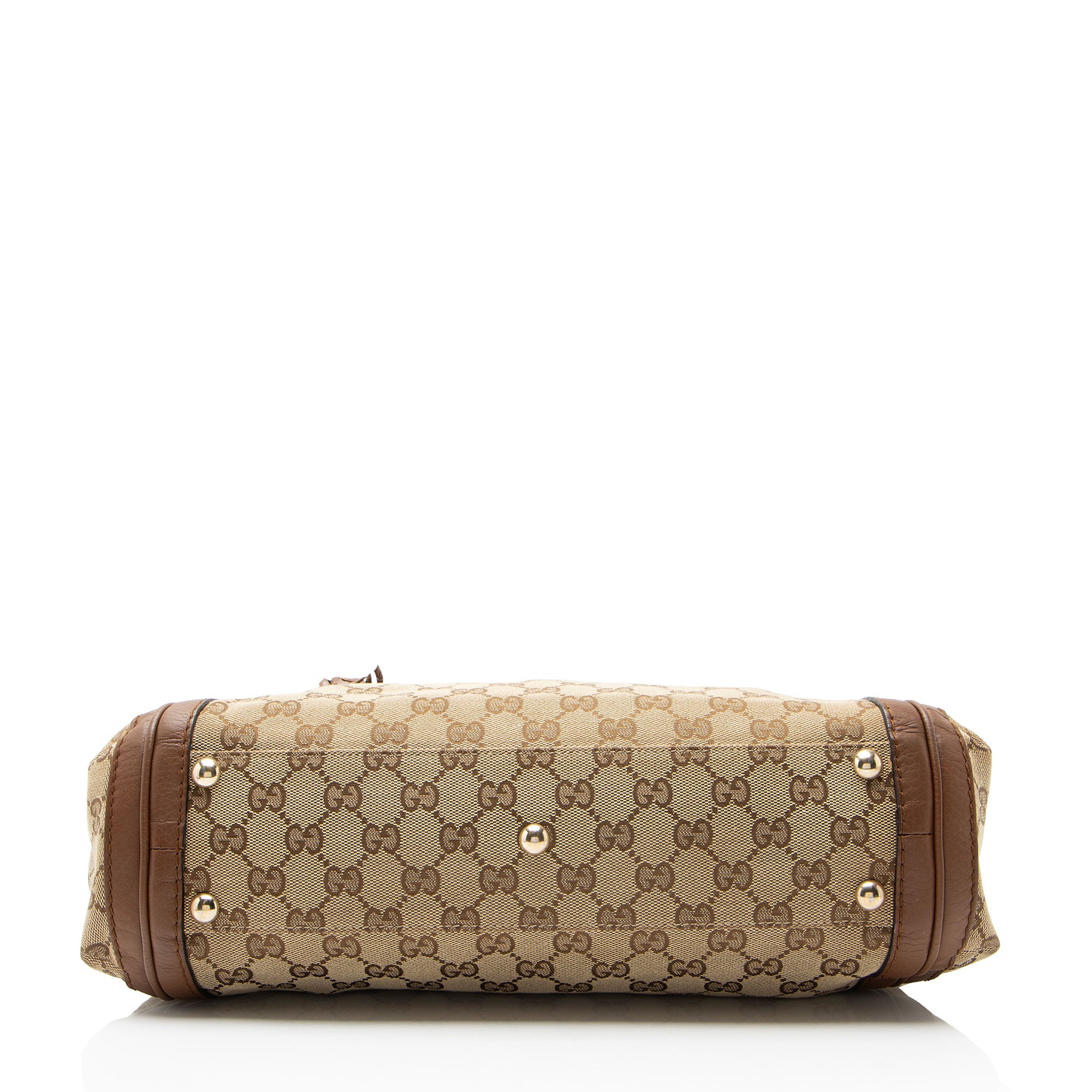 Gucci GG Canvas Leather Bella Tote