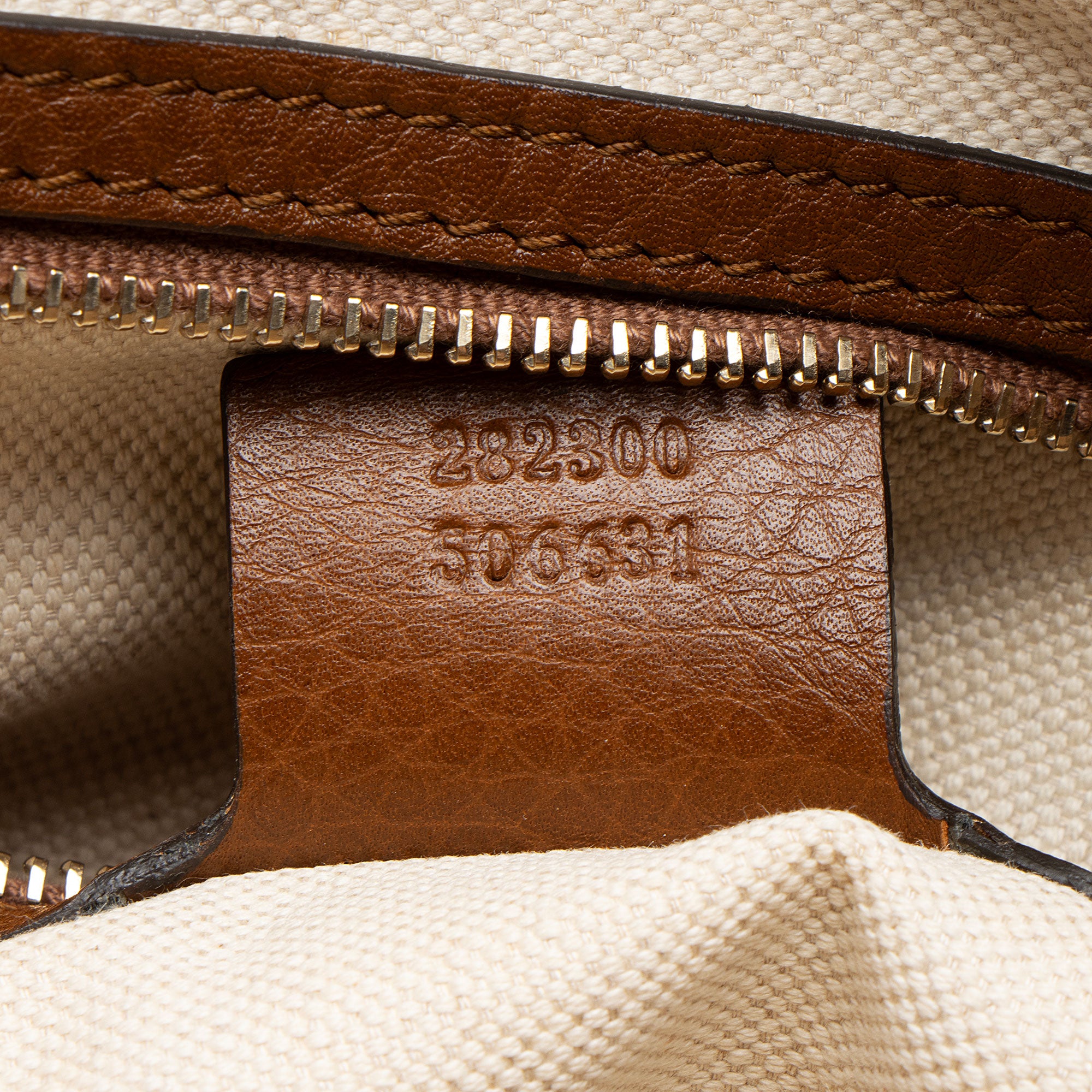 Gucci GG Canvas Leather Bella Tote