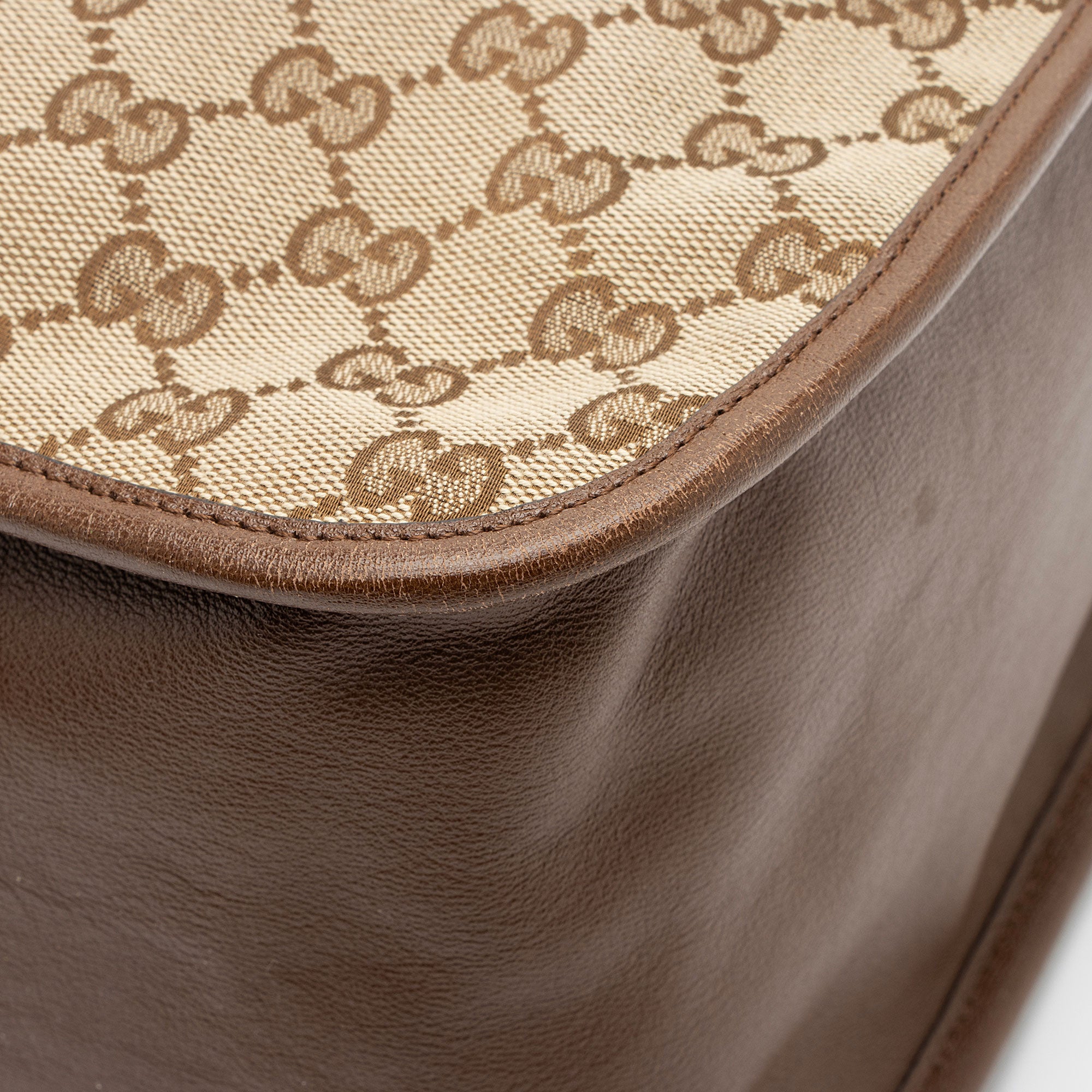 Gucci GG Canvas Leather Horsebit 1955 Tote
