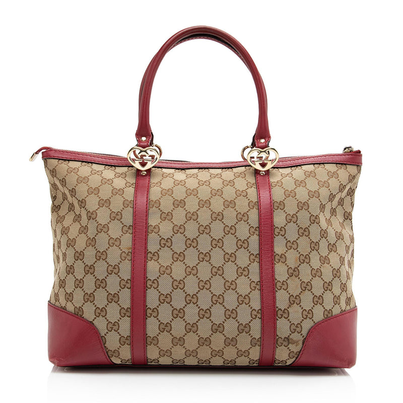 Gucci GG Canvas Lovely Medium Tote (SHF-Uo4a1Z)