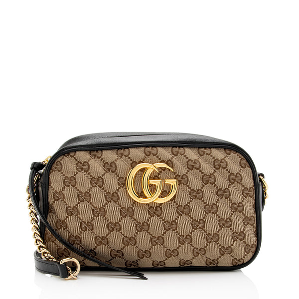 Gucci GG Canvas Marmont Small Shoulder Bag (SHF-WOBoDJ)