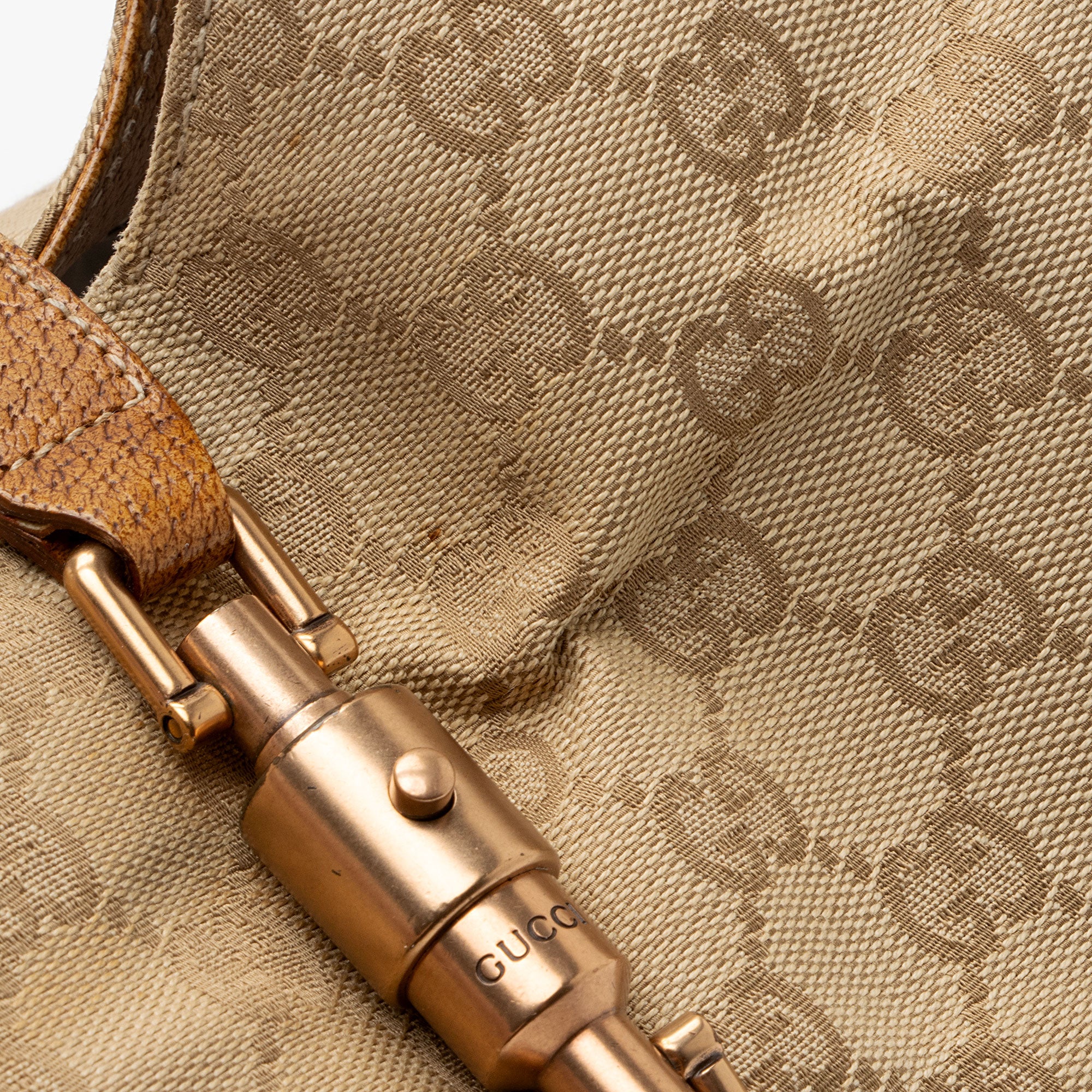 Gucci GG Canvas Nailhead Bardot Large Shoulder Bag (SHF-FHIG8i)