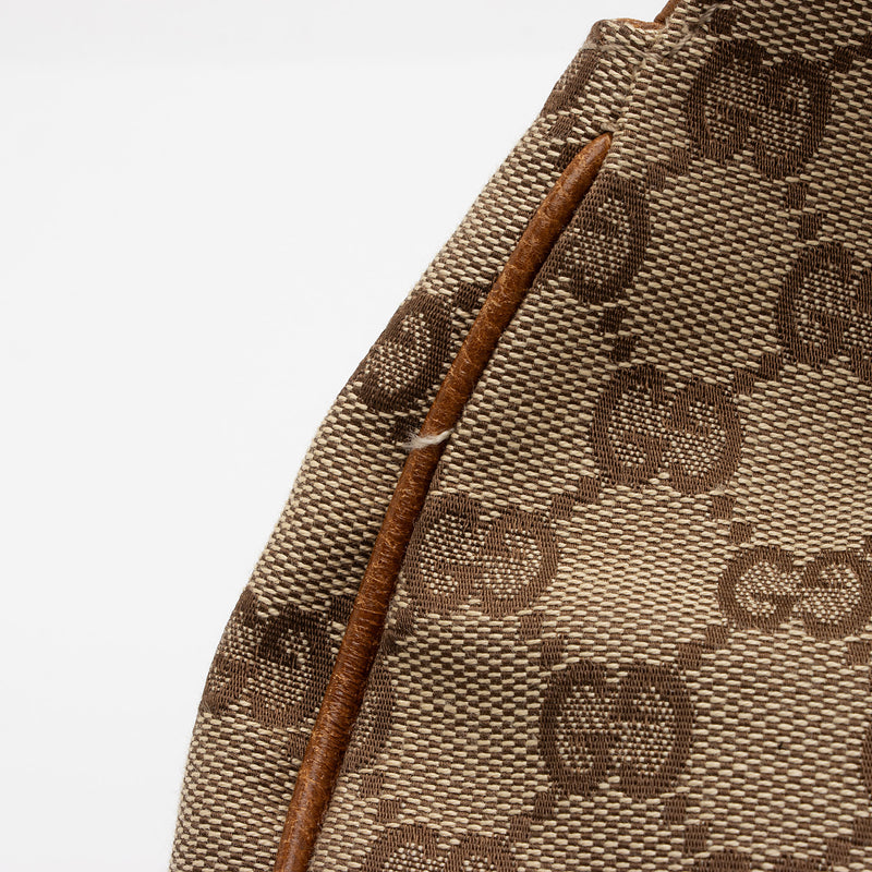 Gucci GG Canvas Nailhead Bardot Shoulder Bag (SHF-cXQEhI)