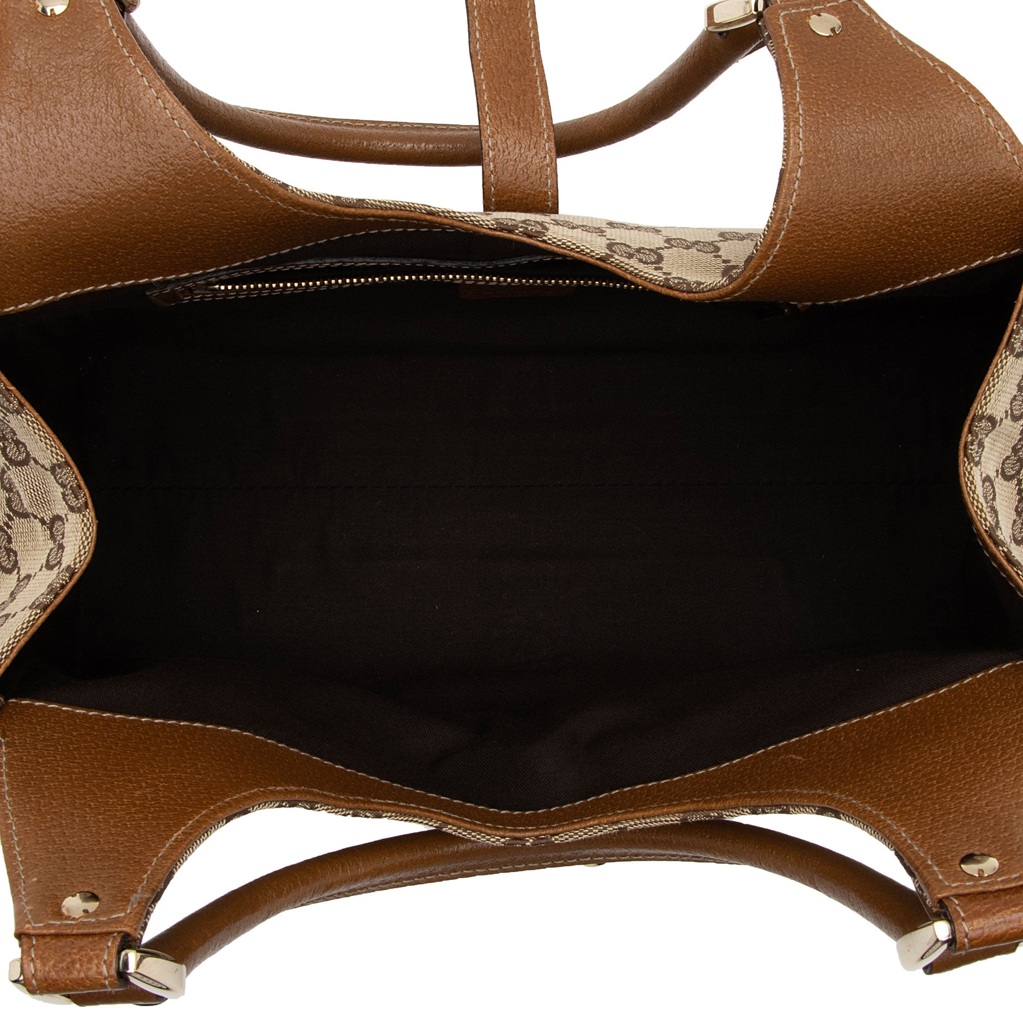 Gucci GG Canvas Nailhead Bardot Shoulder Bag (SHF-cXQEhI)