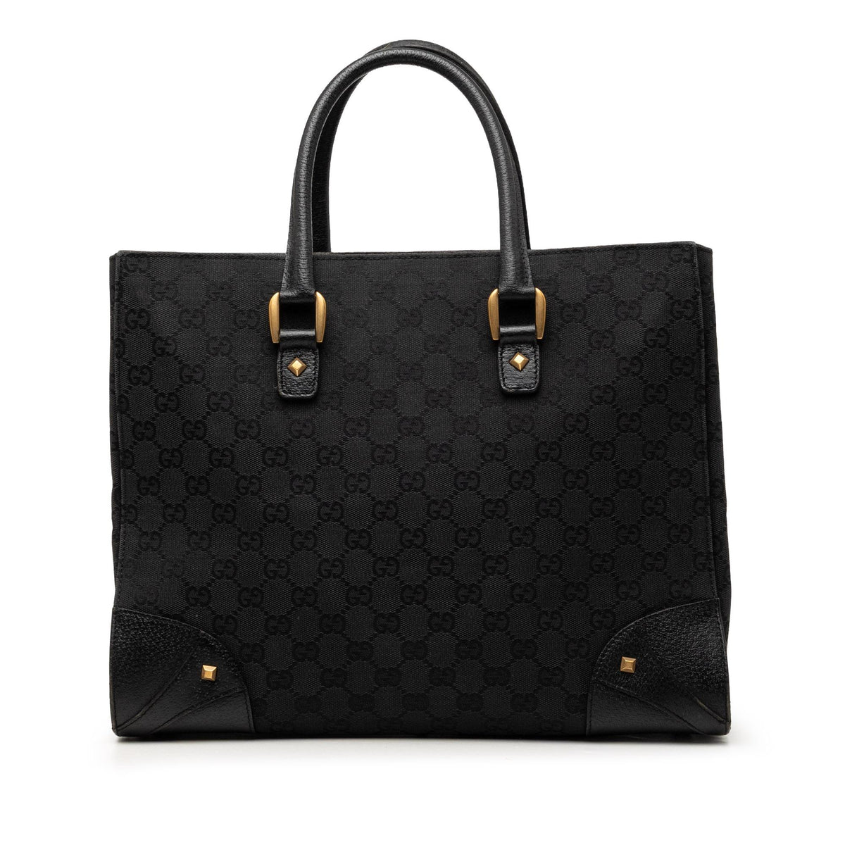 Gucci GG Canvas Nailhead Handbag