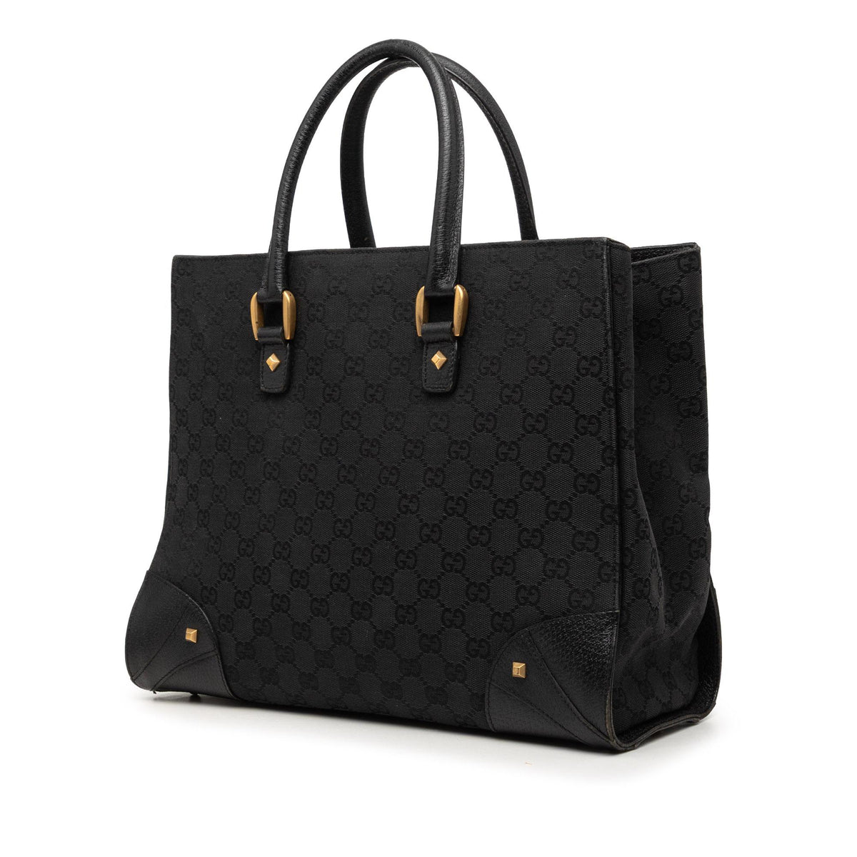 Gucci GG Canvas Nailhead Handbag