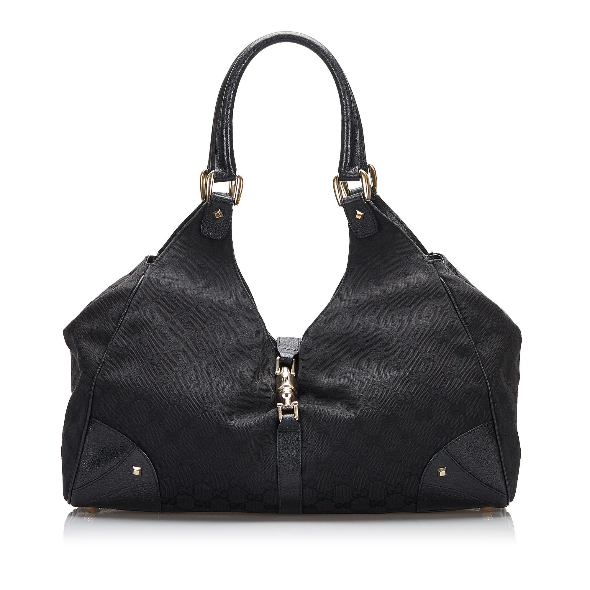 Gucci GG Canvas Nailhead Jackie (SHG-d5UoED)