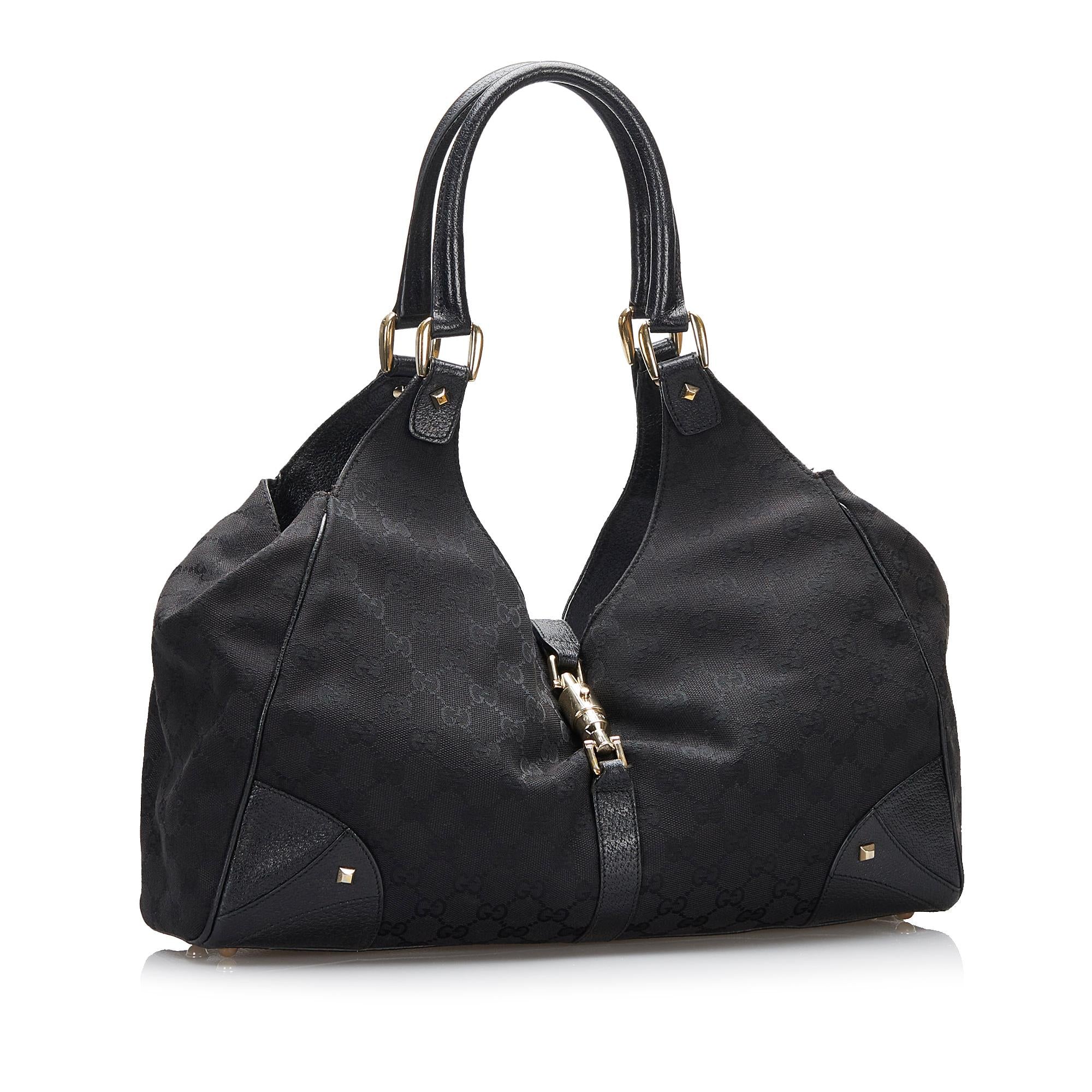 Gucci GG Canvas Nailhead Jackie (SHG-d5UoED)