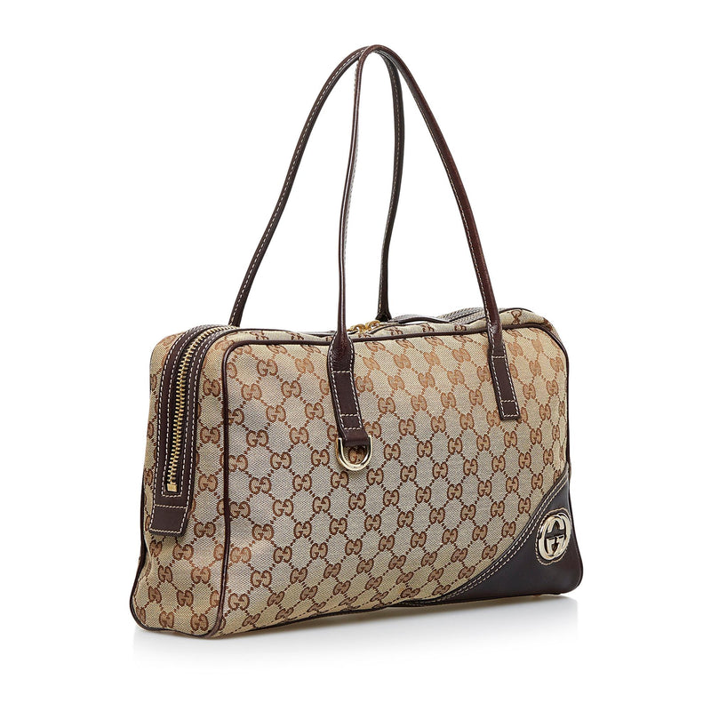 Gucci GG Canvas New Britt Shoulder Bag (SHG-zjo0YD)